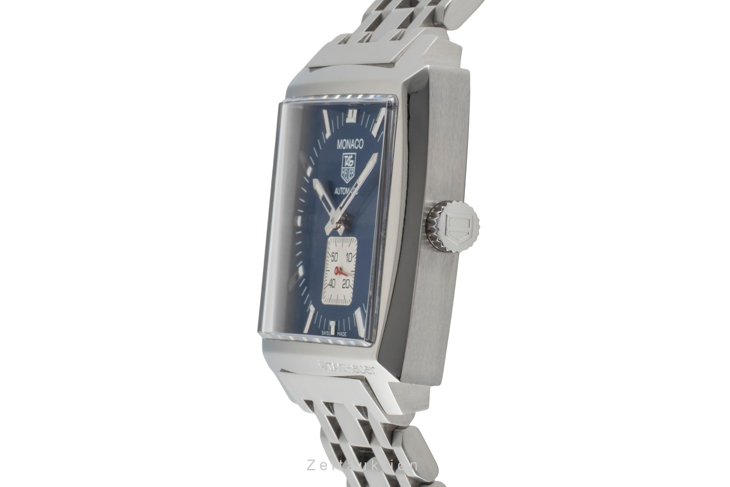 Tag Heuer Monaco steel automatic men's watch WW2111  [2600364]