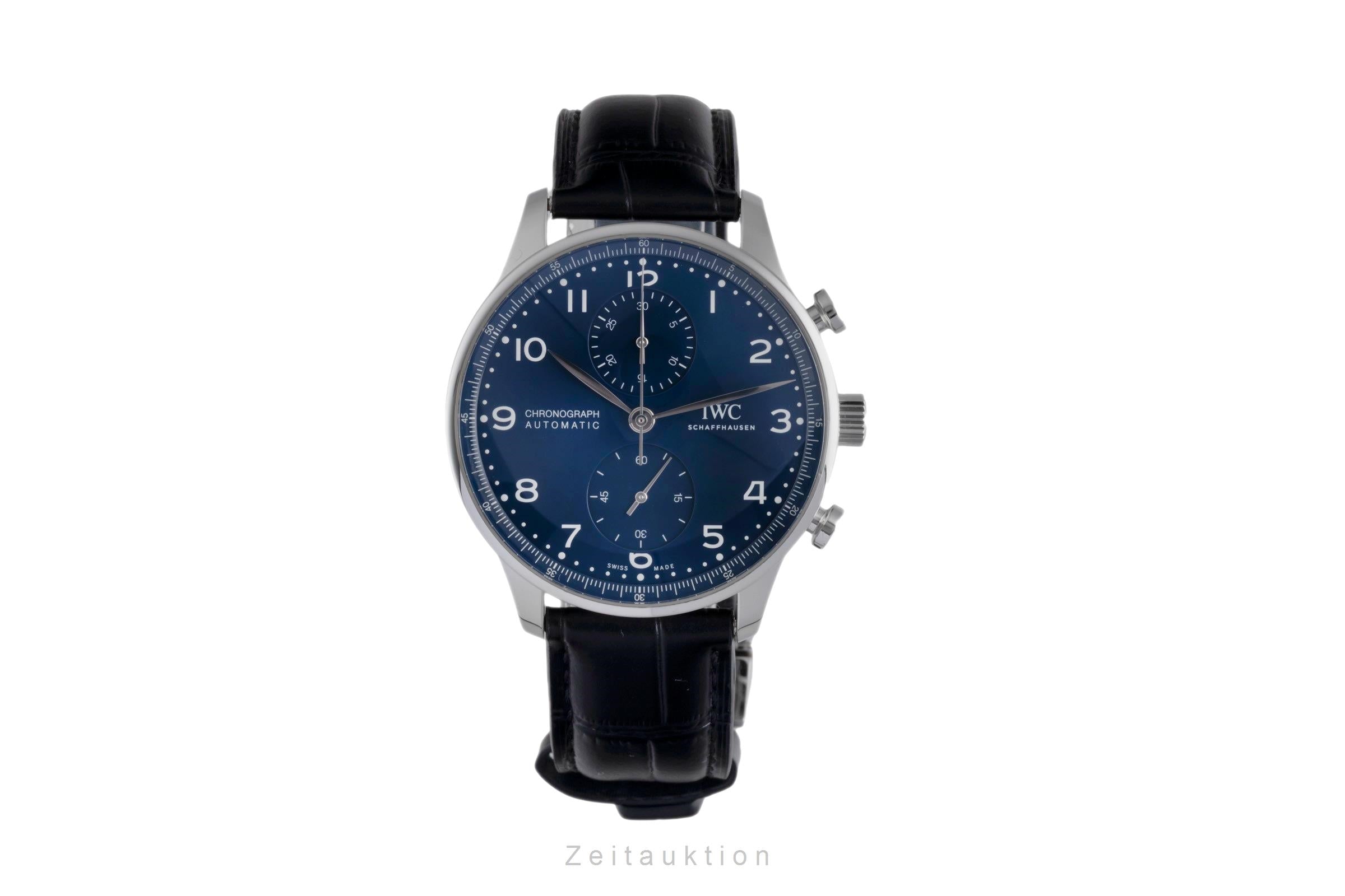 IWC Portugieser chronograph steel automatic men's watch IW371601 LP: 9100EUR Limited  [2600366]