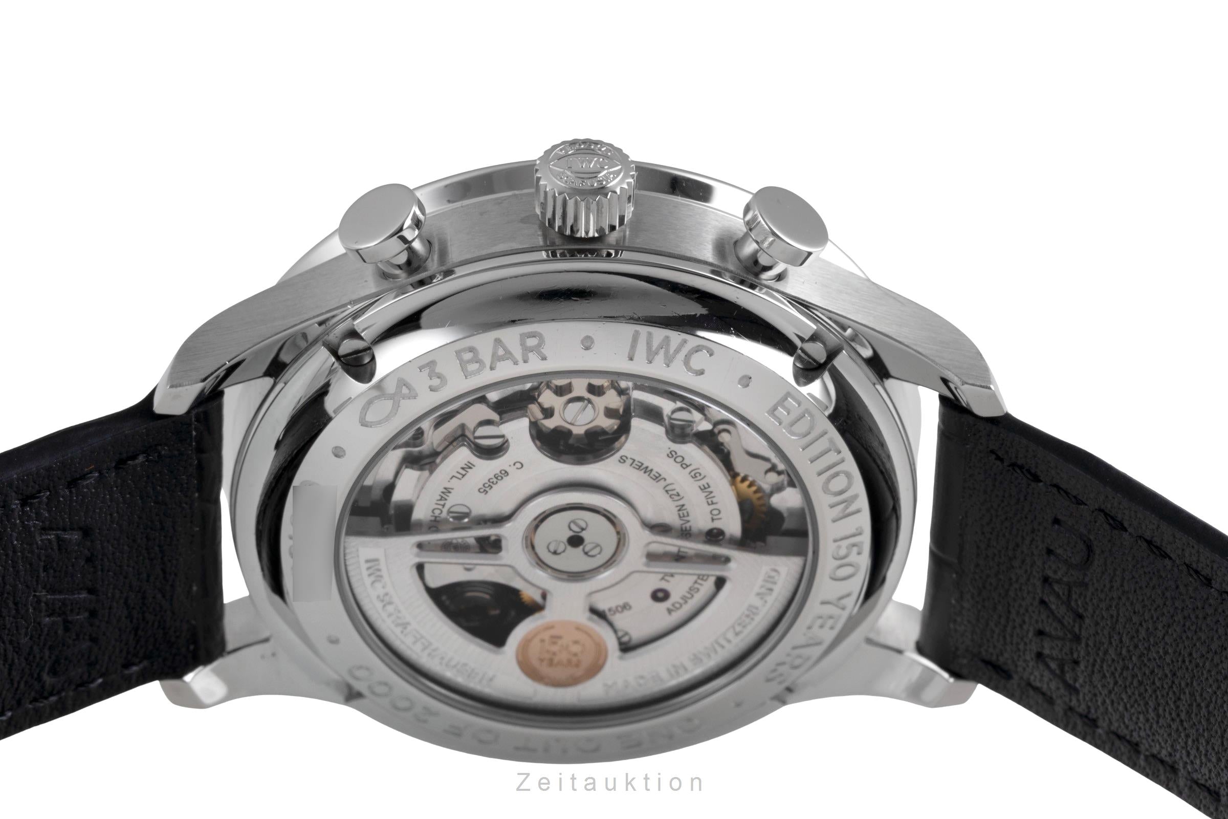 IWC Portugieser chronograph steel automatic men's watch IW371601 LP: 9100EUR Limited  [2600366]