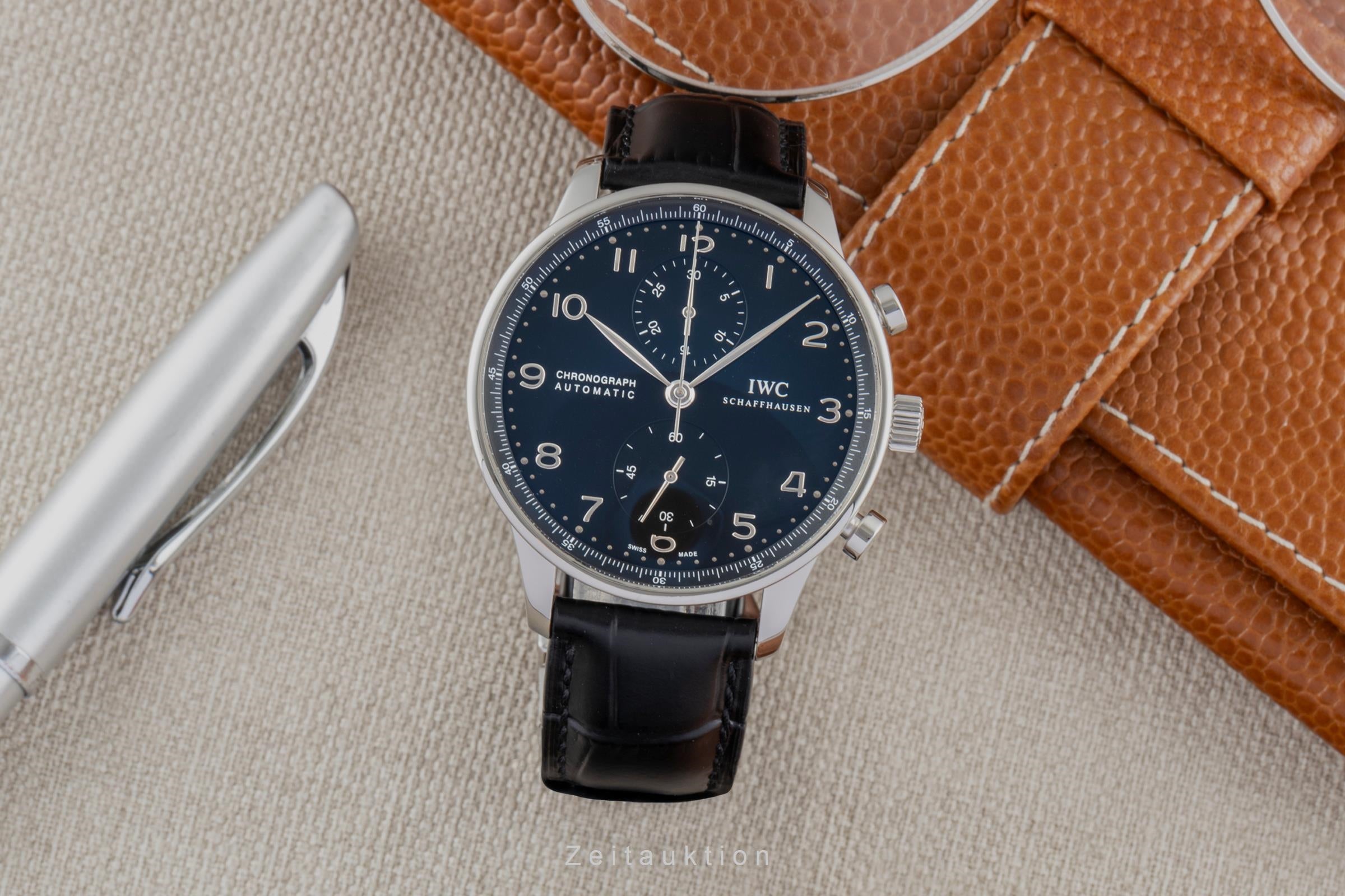 IWC Portugieser chronograph steel automatic men's watch IW371447 LP: 9100EUR  [2600367]