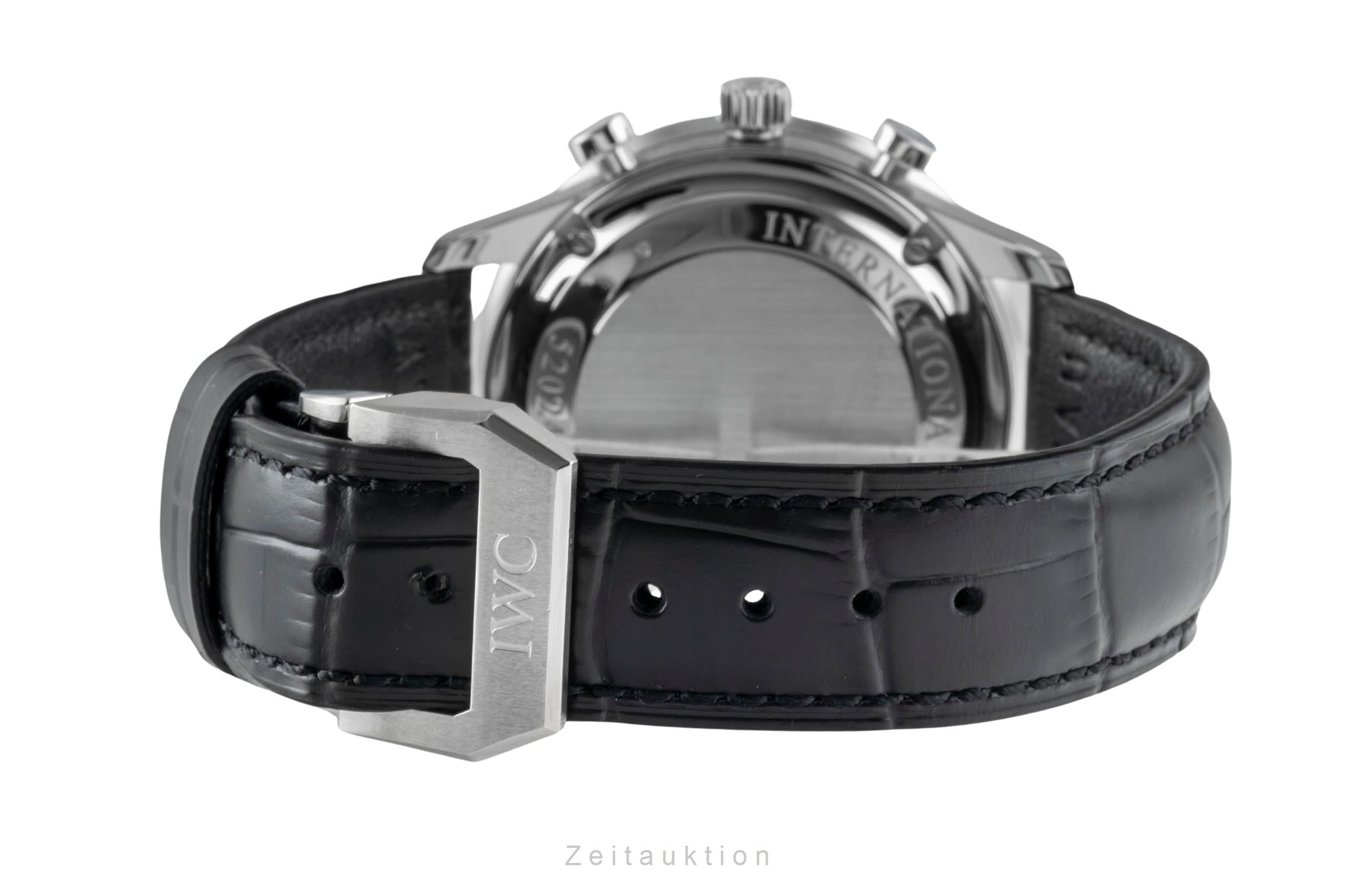 IWC Portugieser chronograph steel automatic men's watch IW371447 LP: 9100EUR  [2600367]