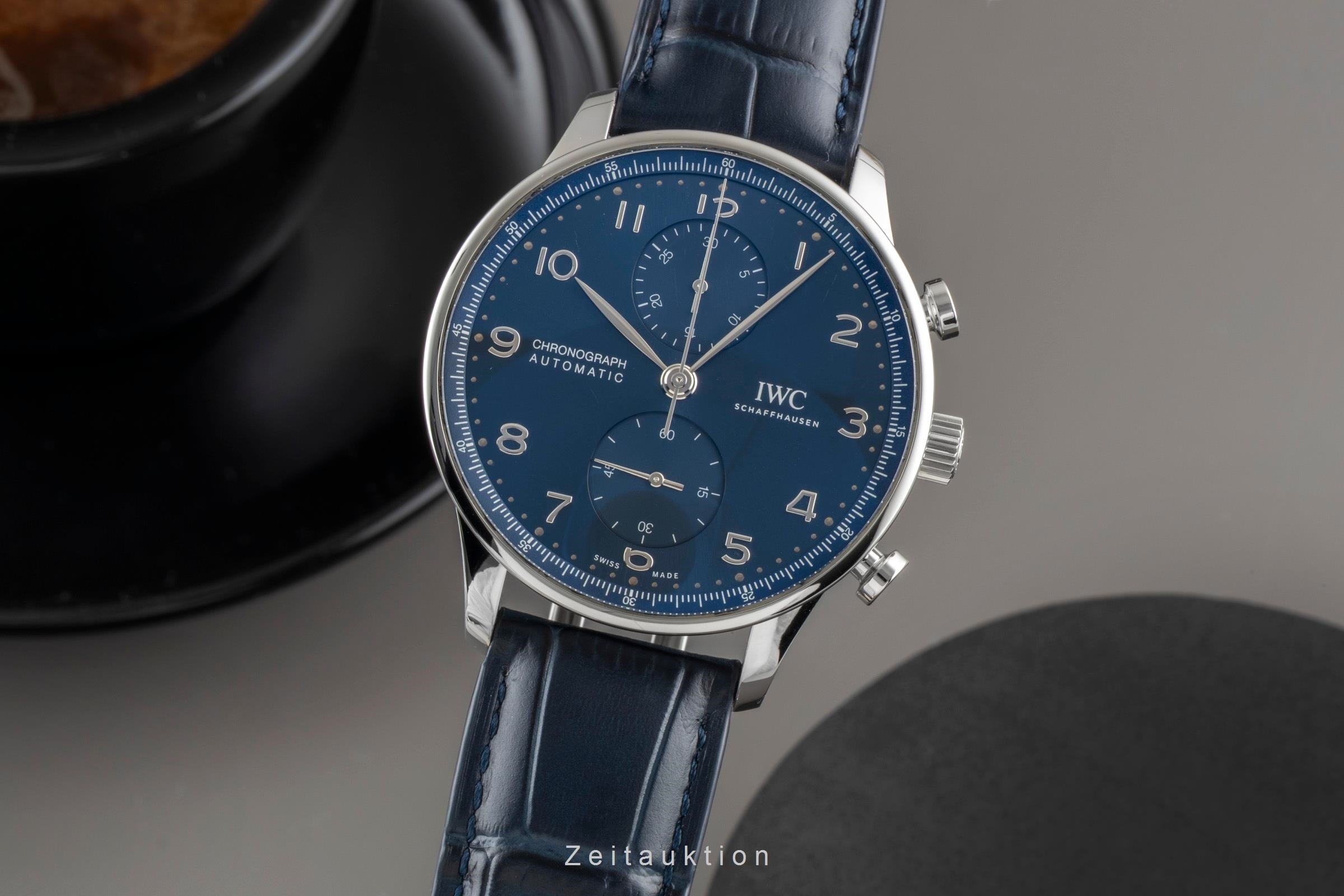 IWC Portugieser cronografo acciaio automatismo orologio da uomo IW371606 LP: 9100EUR  [2600368]