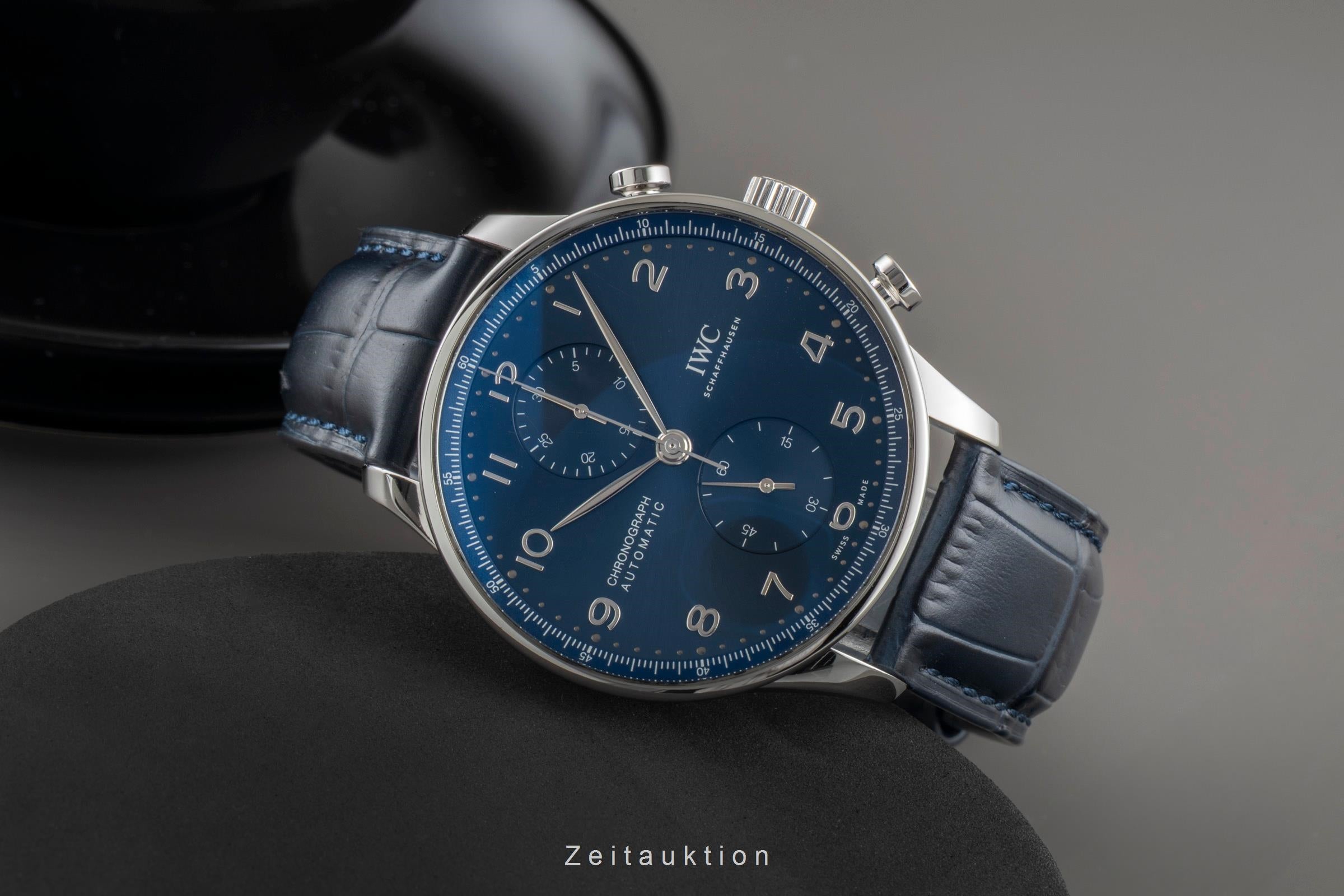 IWC Portugieser cronografo acciaio automatismo orologio da uomo IW371606 LP: 9100EUR  [2600368]