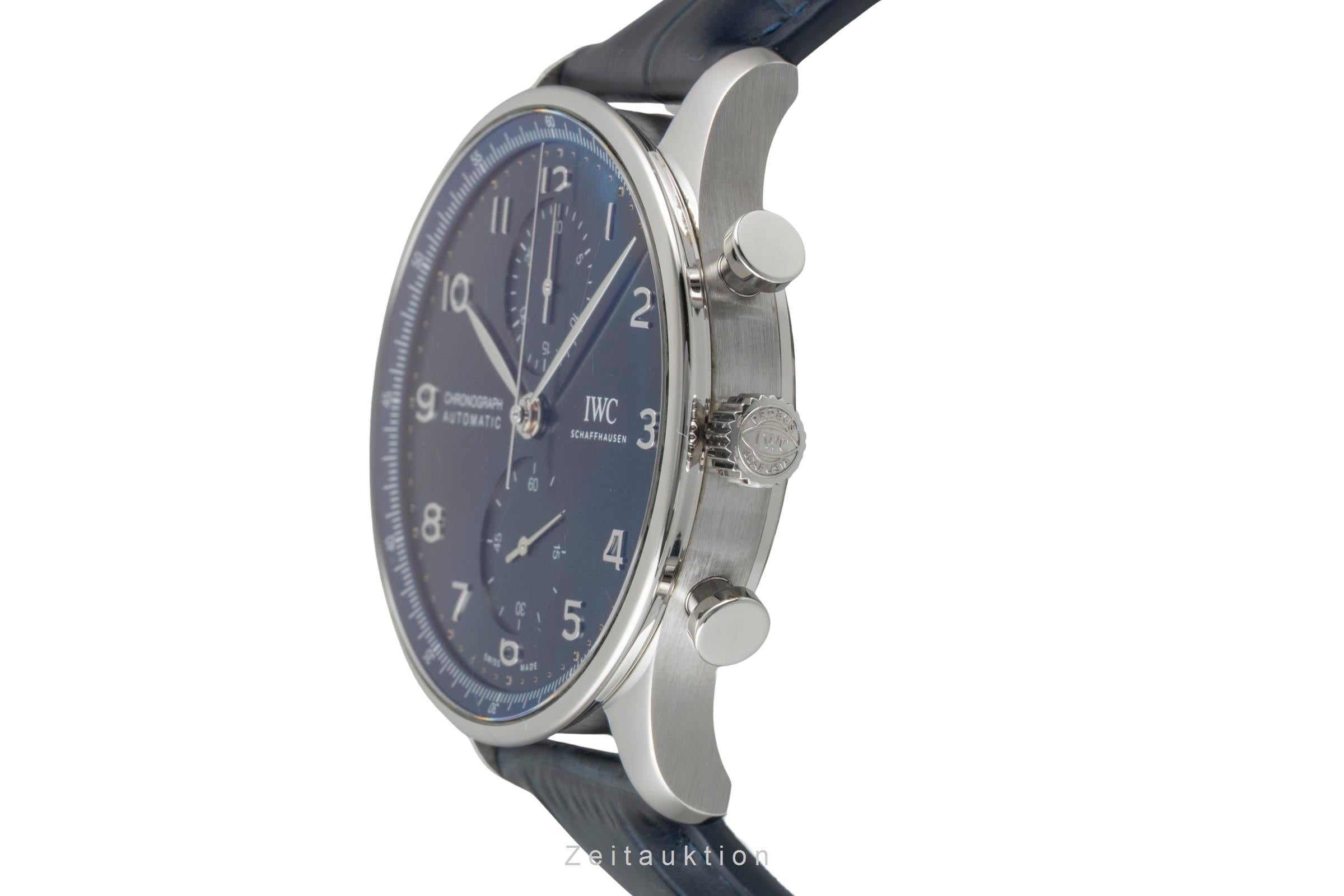 IWC Portugieser cronografo acciaio automatismo orologio da uomo IW371606 LP: 9100EUR  [2600368]