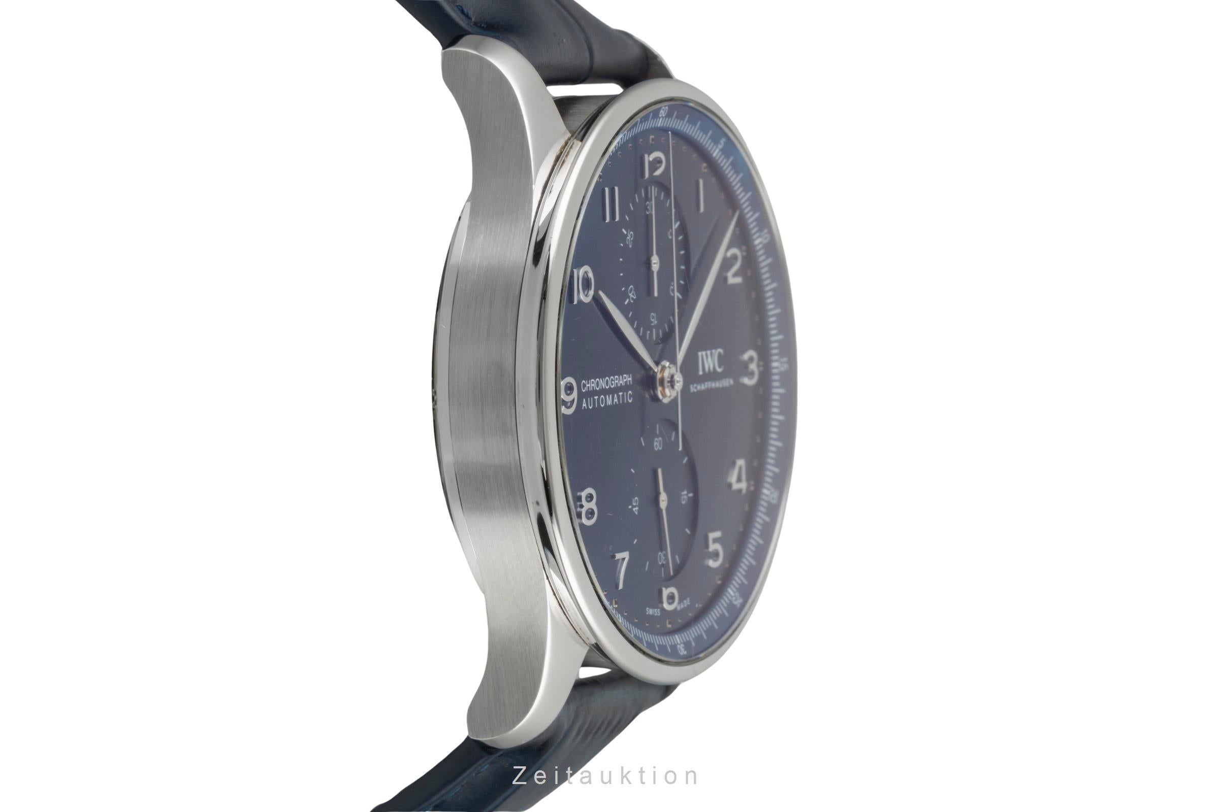 IWC Portugieser cronografo acciaio automatismo orologio da uomo IW371606 LP: 9100EUR  [2600368]