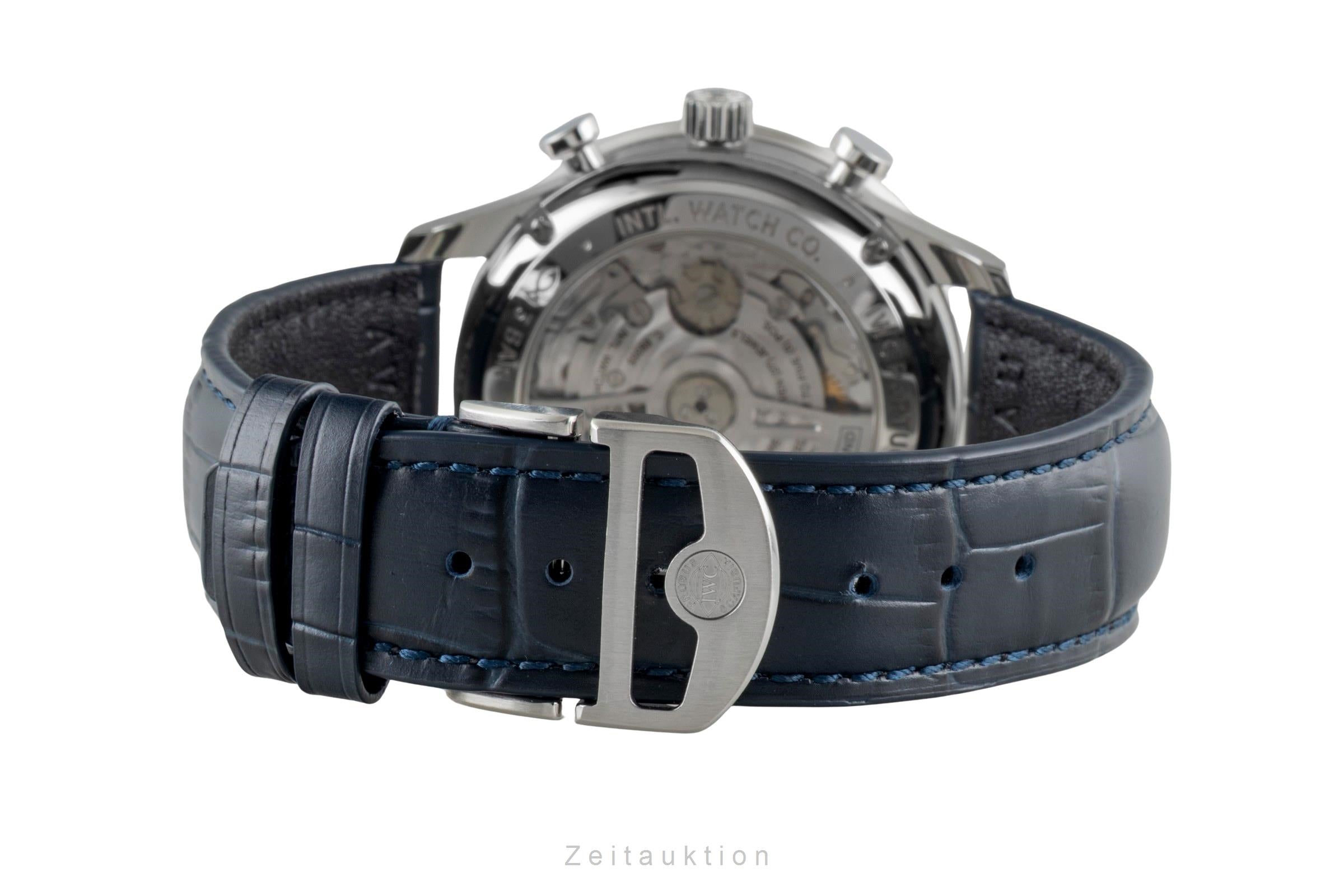 IWC Portugieser cronografo acciaio automatismo orologio da uomo IW371606 LP: 9100EUR  [2600368]