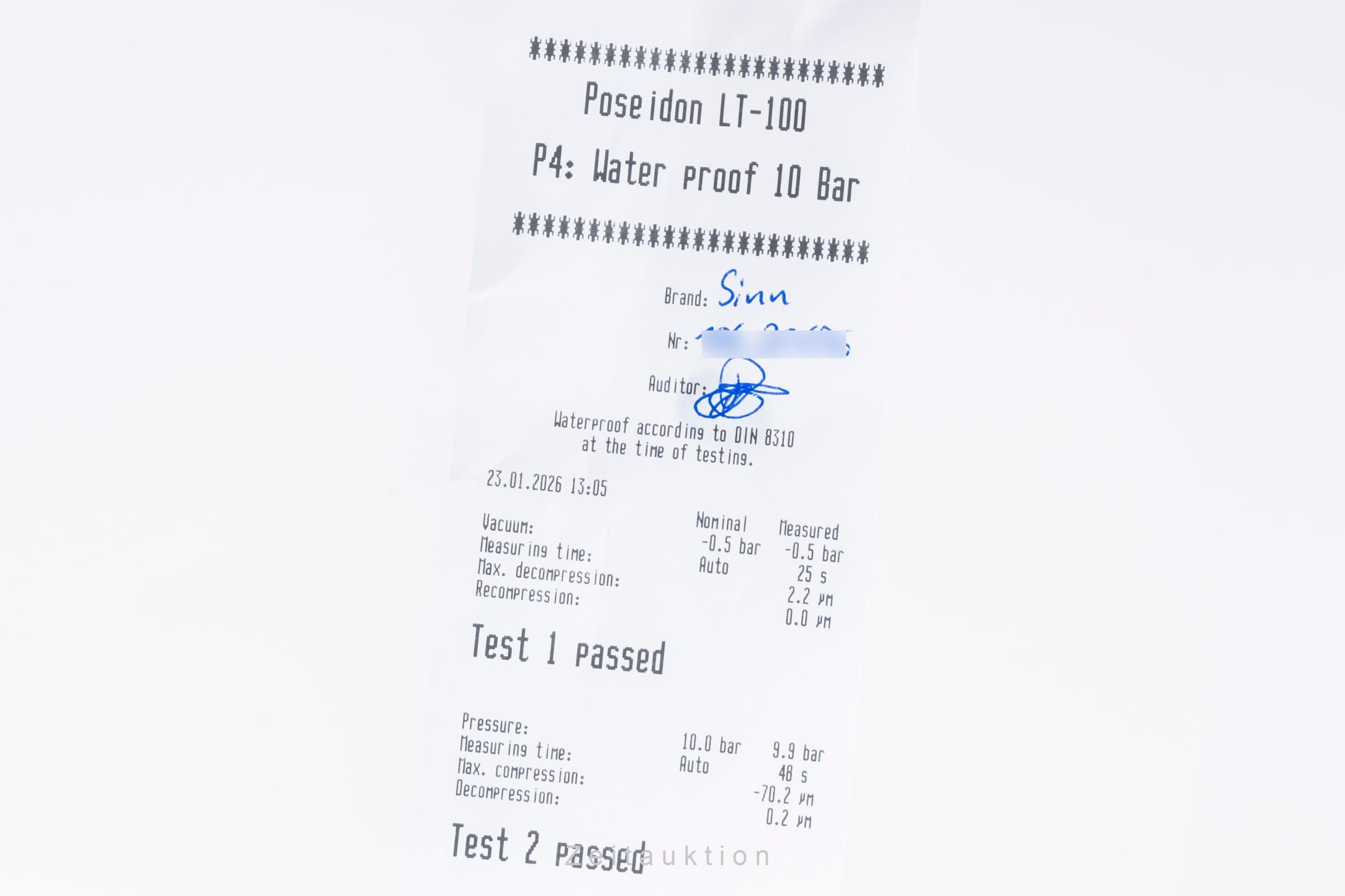 SINN 105 ST SA Stahl Automatik Ref. 104.0131 Box & Papiere 2025 [2600371]