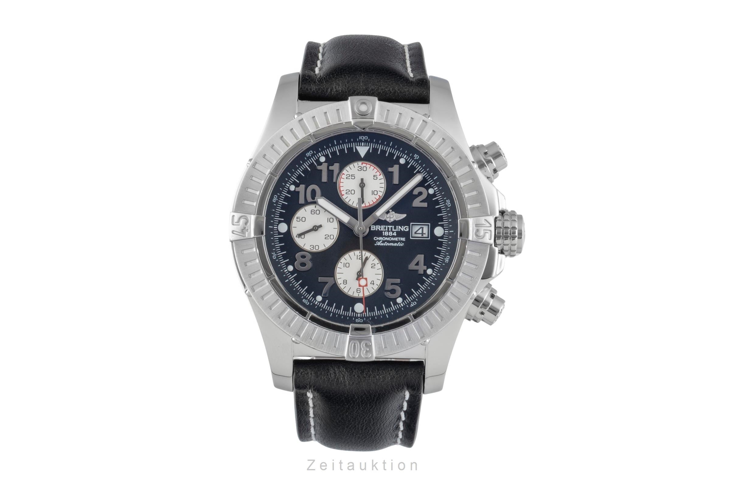 Breitling Super Avenger chronograph steel / titanium automatic men's watch A13370  [2600374]