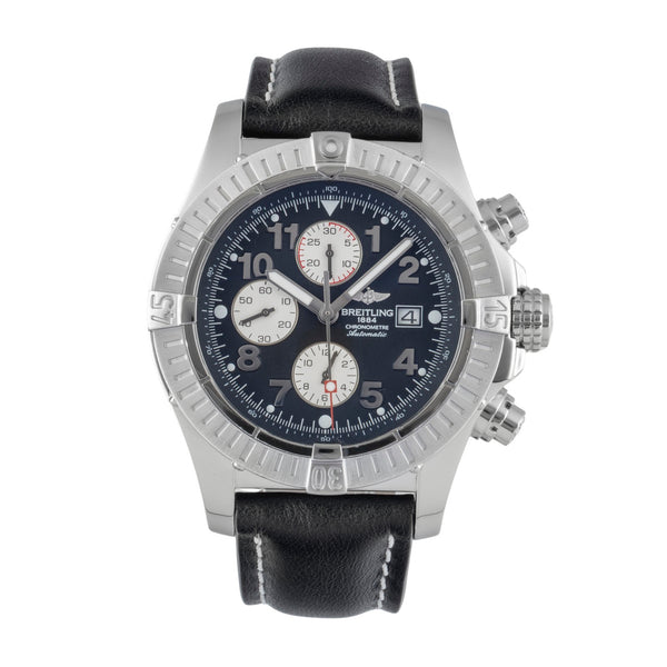 Breitling Super Avenger chronograph steel / titanium automatic men's watch A13370  [2600374]