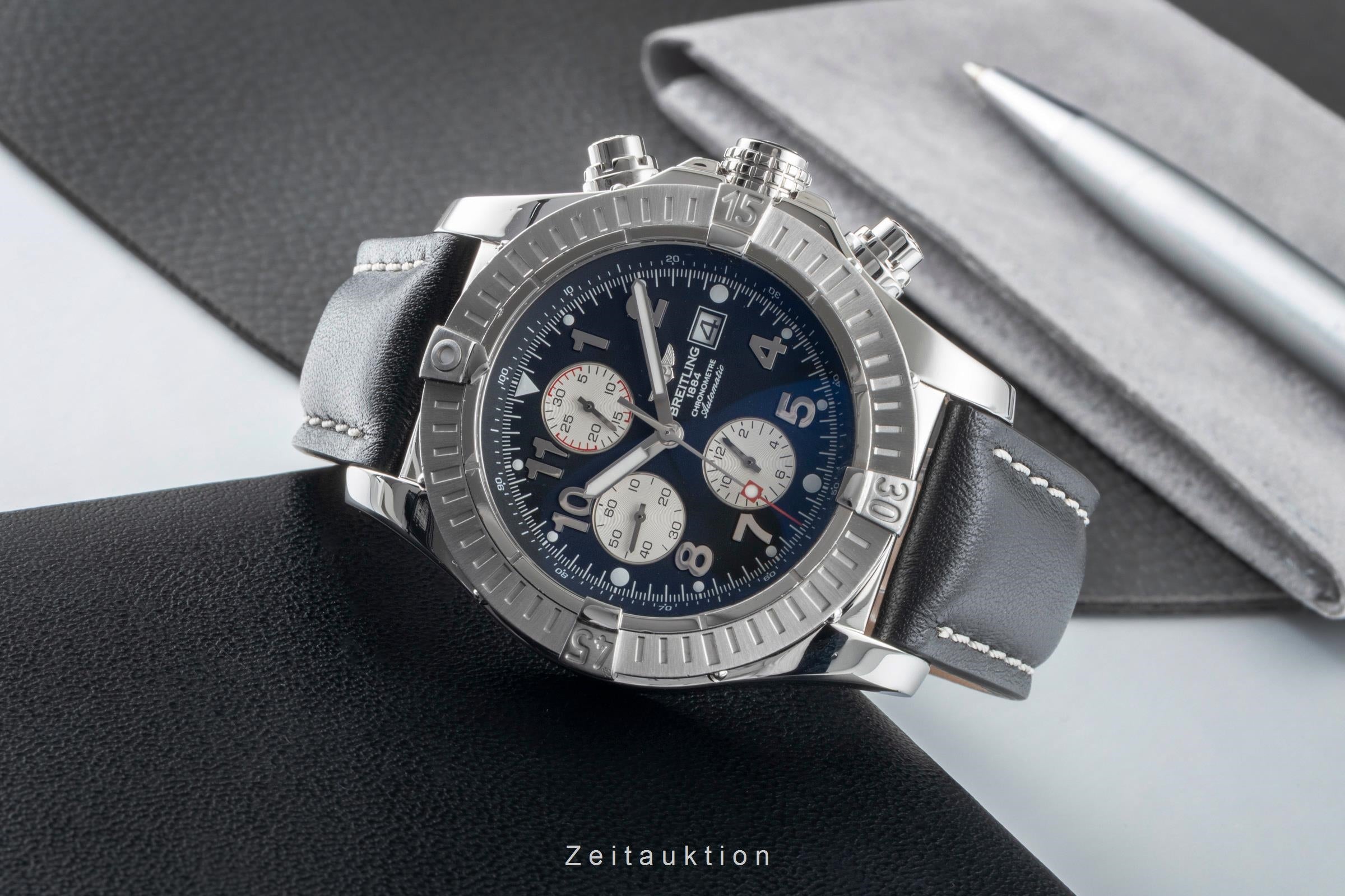 Breitling Super Avenger chronograph steel / titanium automatic men's watch A13370  [2600374]