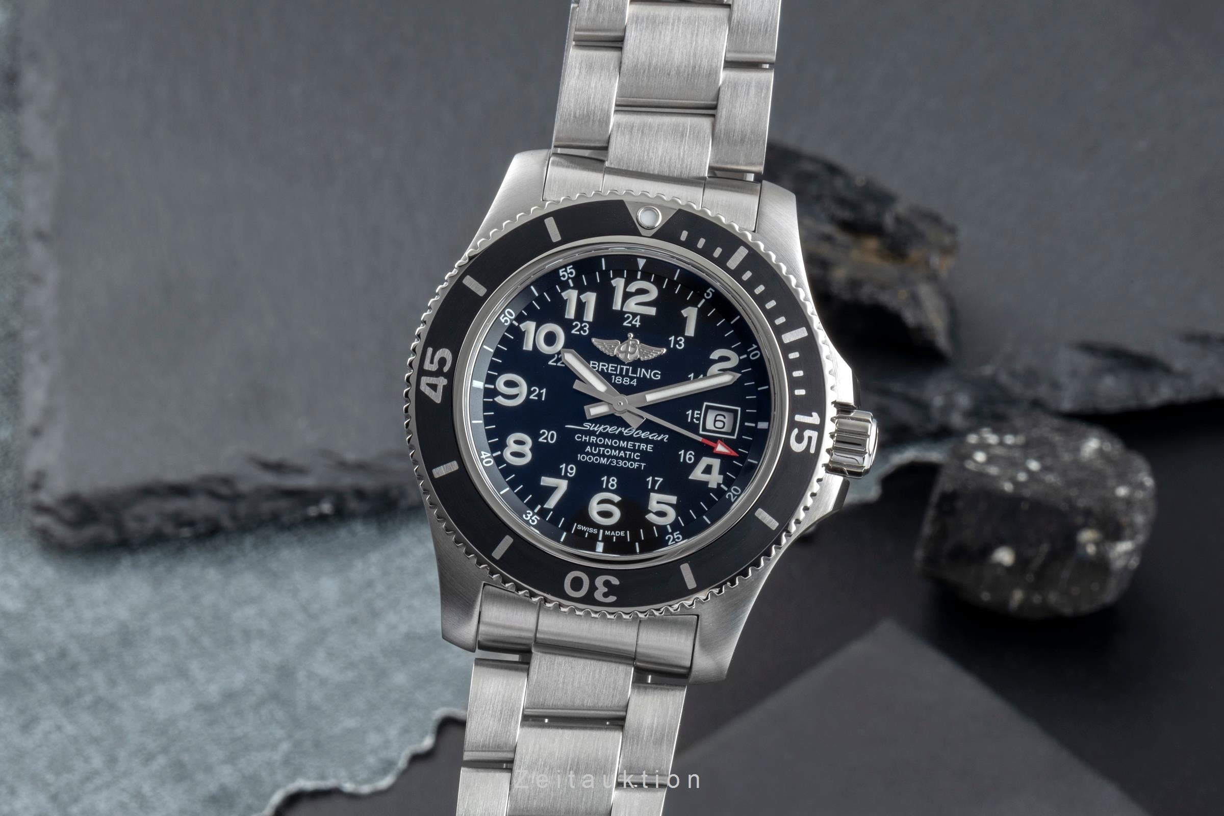 Breitling Superocean Stahl Automatik Herrenuhr A17392D71 Box & Papiere 2017 [2600378]