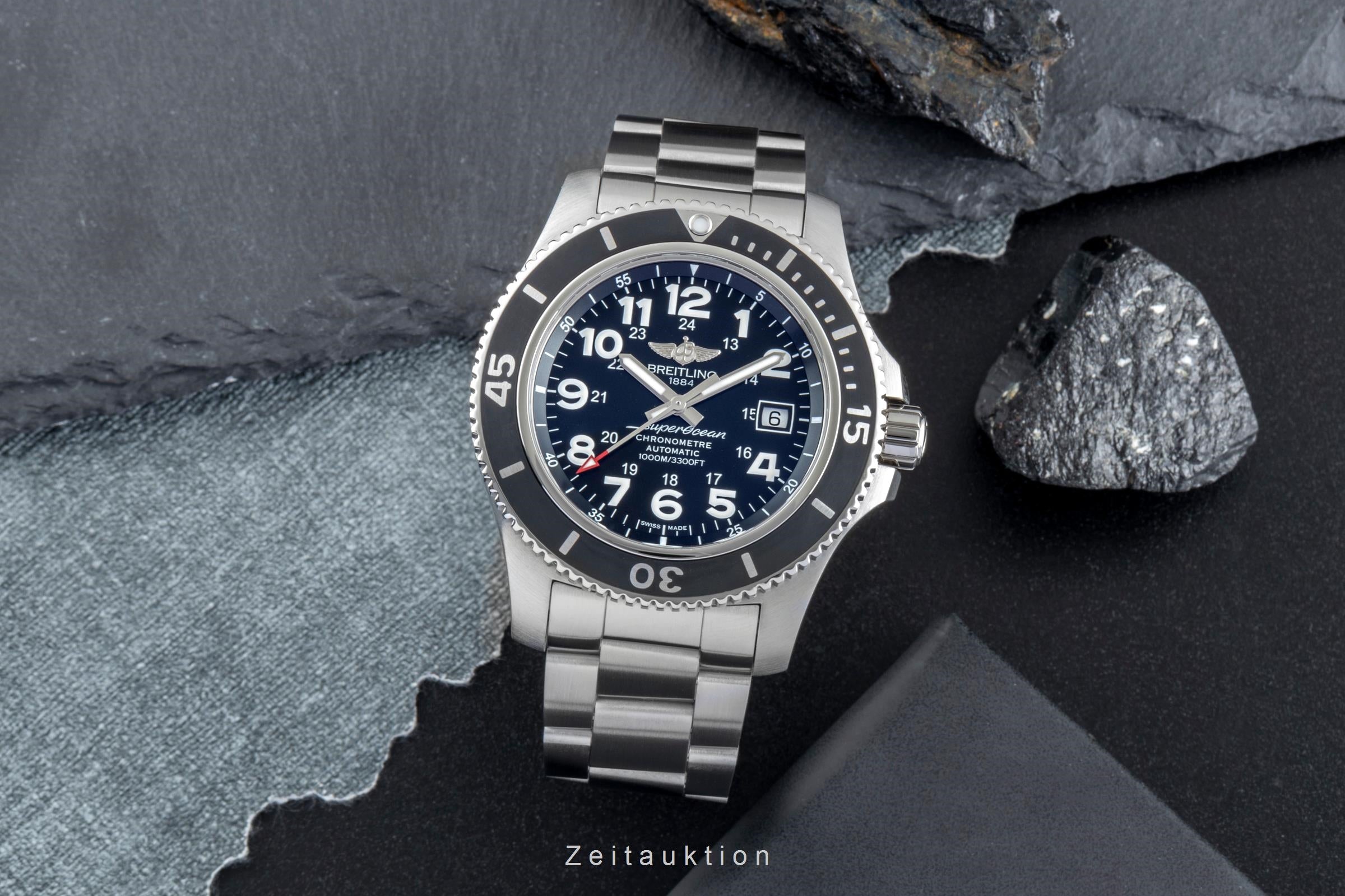 Breitling Superocean Stahl Automatik Herrenuhr A17392D71 Box & Papiere 2017 [2600378]