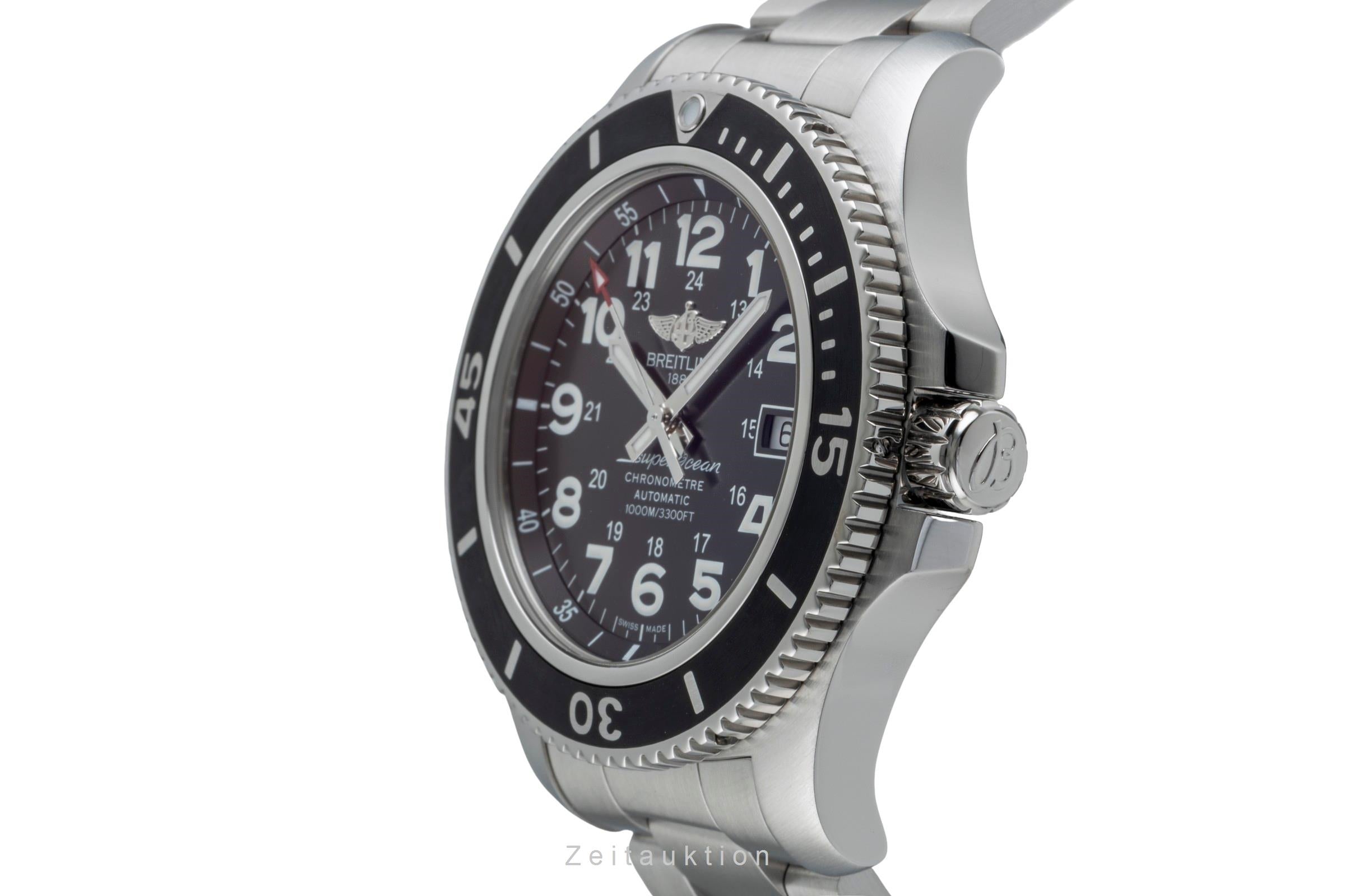 Breitling Superocean Stahl Automatik Herrenuhr A17392D71 Box & Papiere 2017 [2600378]