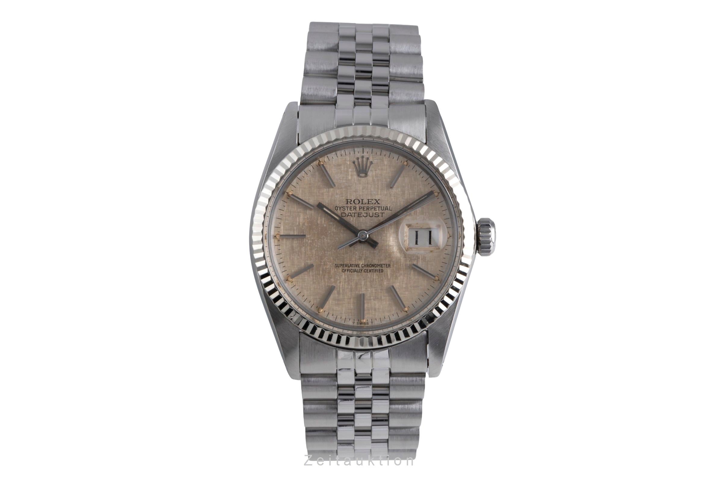 Rolex Datejust Stahl / Weissgold Automatik Herrenuhr Ref. 16014 Klassiker [2600380]