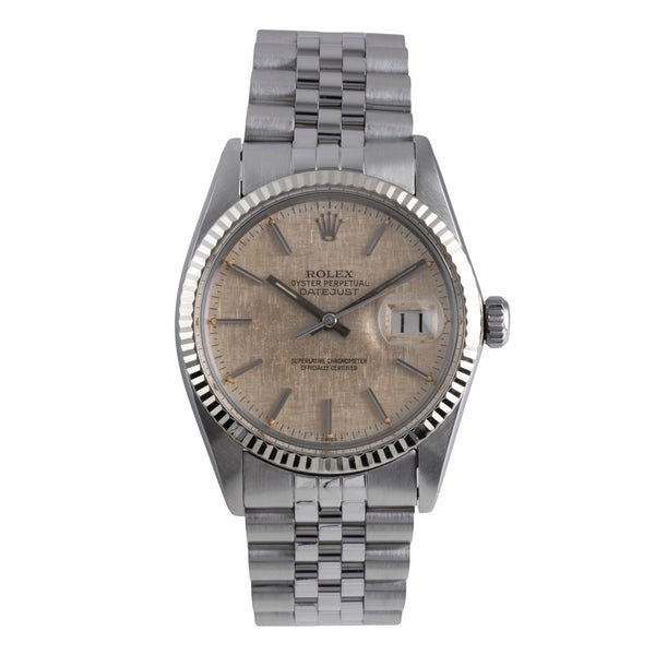 Rolex Datejust Stahl / Weissgold Automatik Herrenuhr Ref. 16014 Klassiker [2600380]