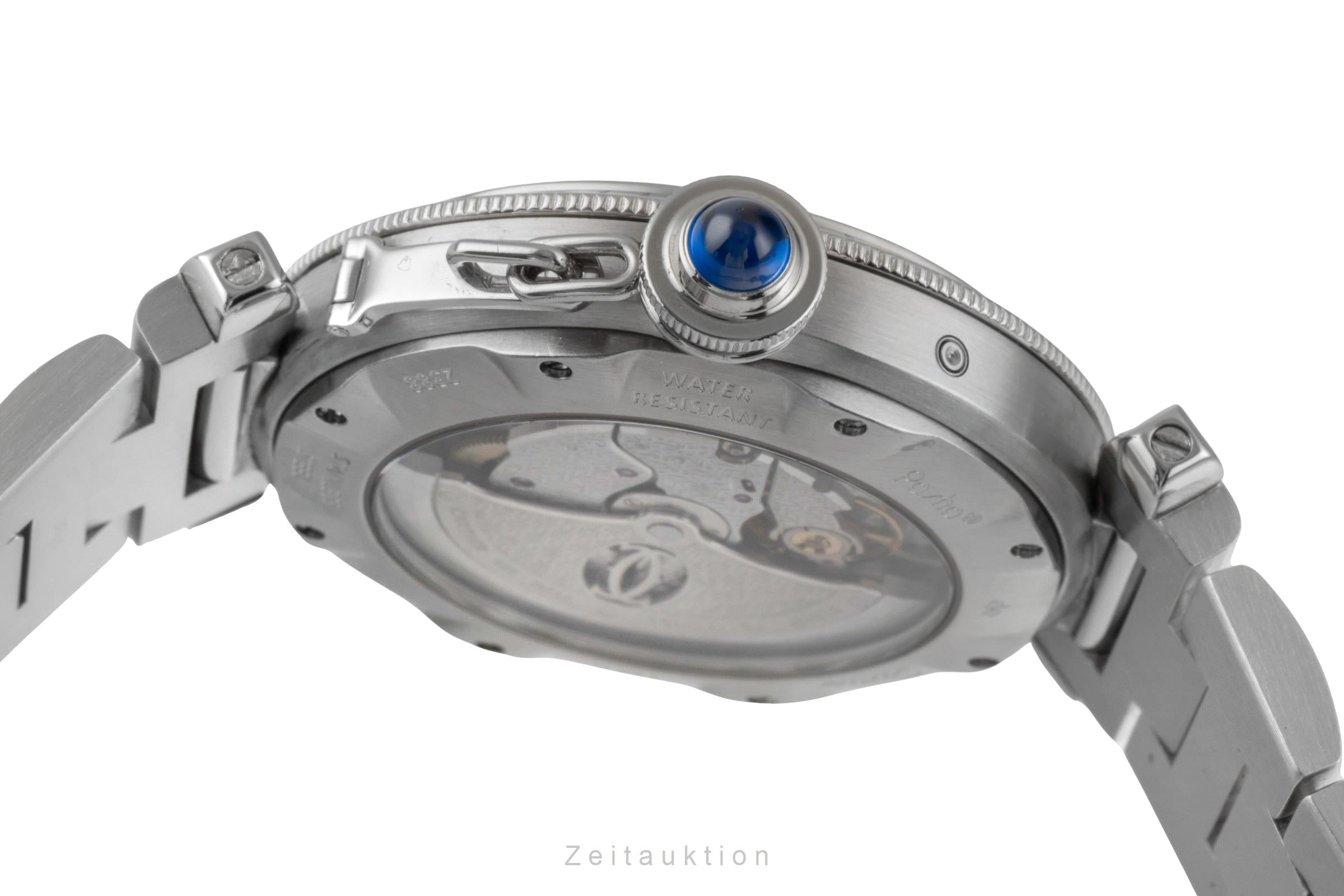 Cartier Pasha steel automatic men's watch W31037H3  [2600385]