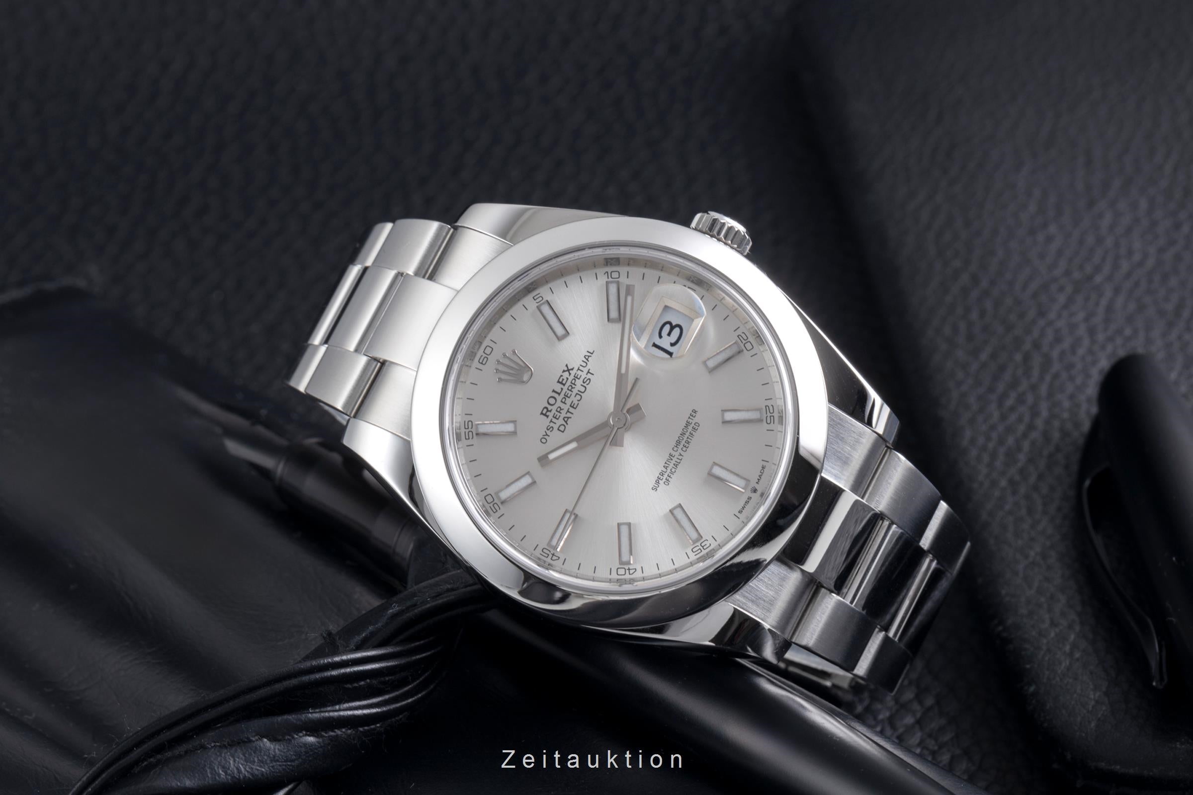 Rolex Datejust 41 Silver Dial Edelstahl Automatik Herrenuhr Ref. 126300  [2600393]