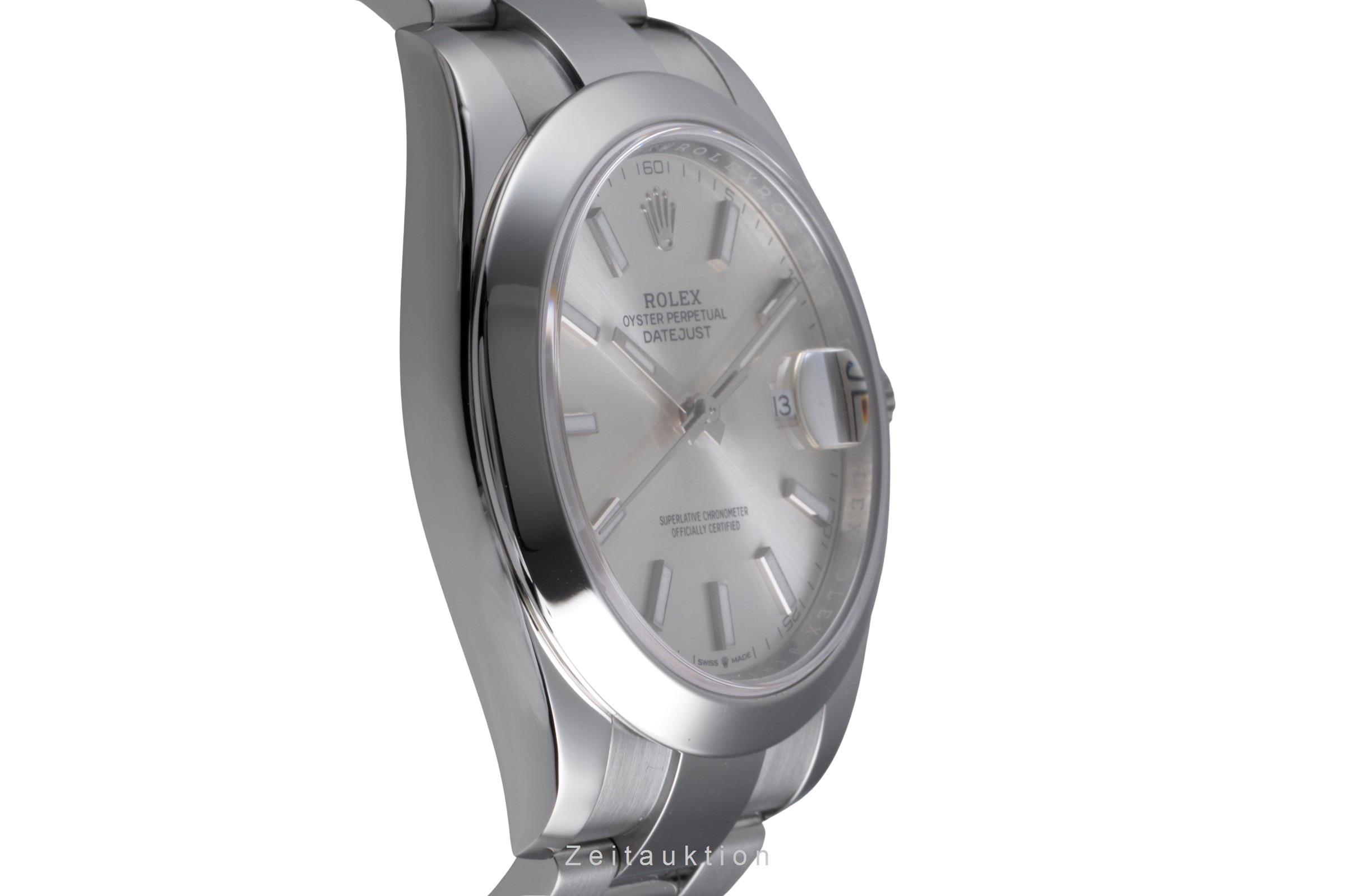 Rolex Datejust 41 Silver Dial Edelstahl Automatik Herrenuhr Ref. 126300  [2600393]