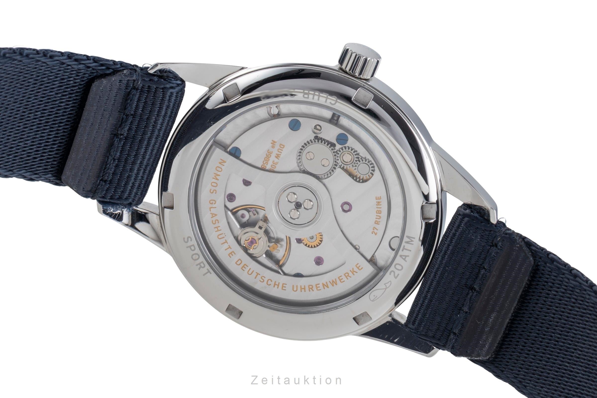 Nomos Club Sathl AutomatikHerrenuhr Ref. 750Box & Papiere 2025 NP: 3100 € [2600400]