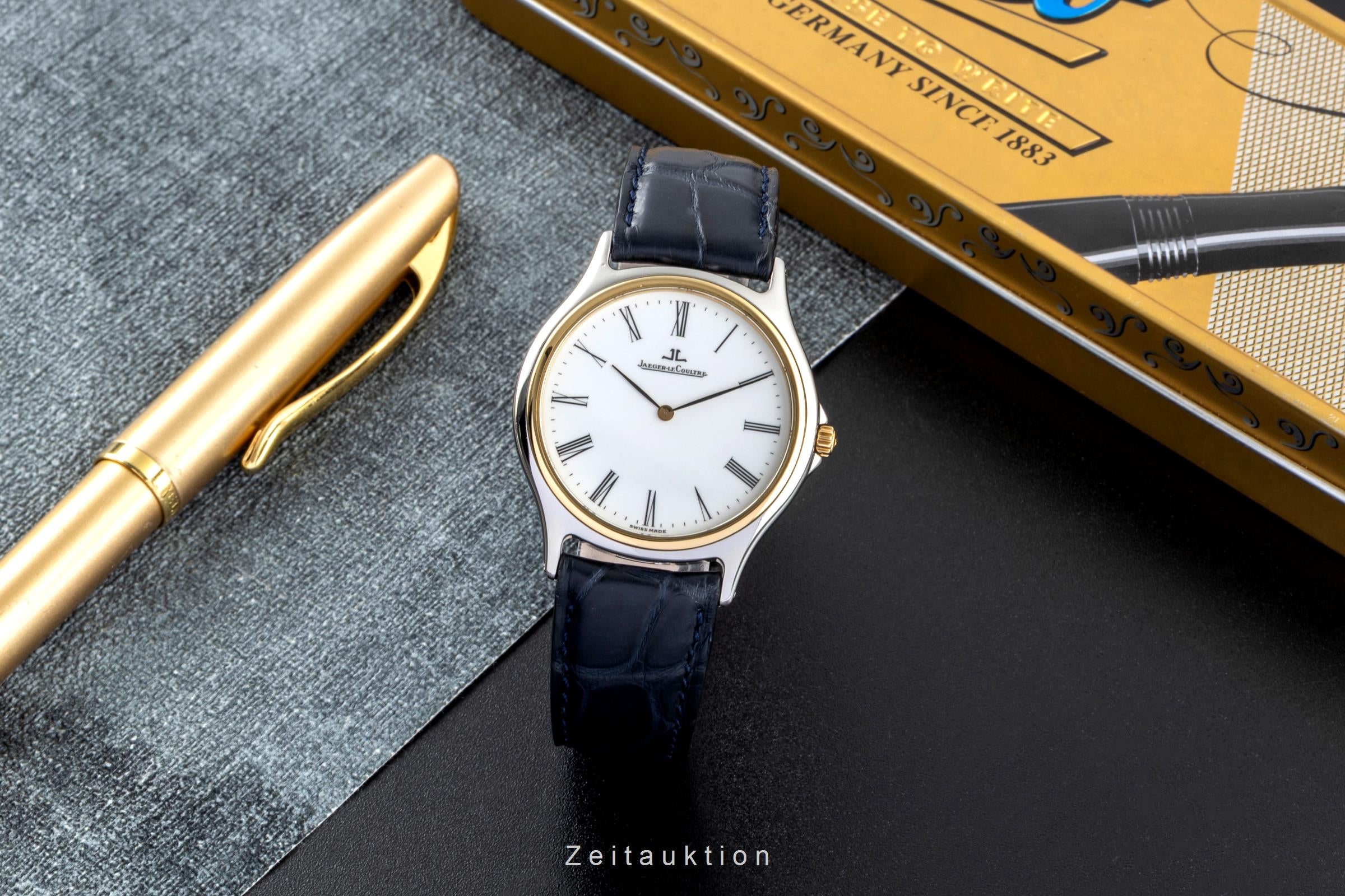 Jaeger LeCoultre Heraion steel / gold quartz men's watch 112.5.08  [2600407]