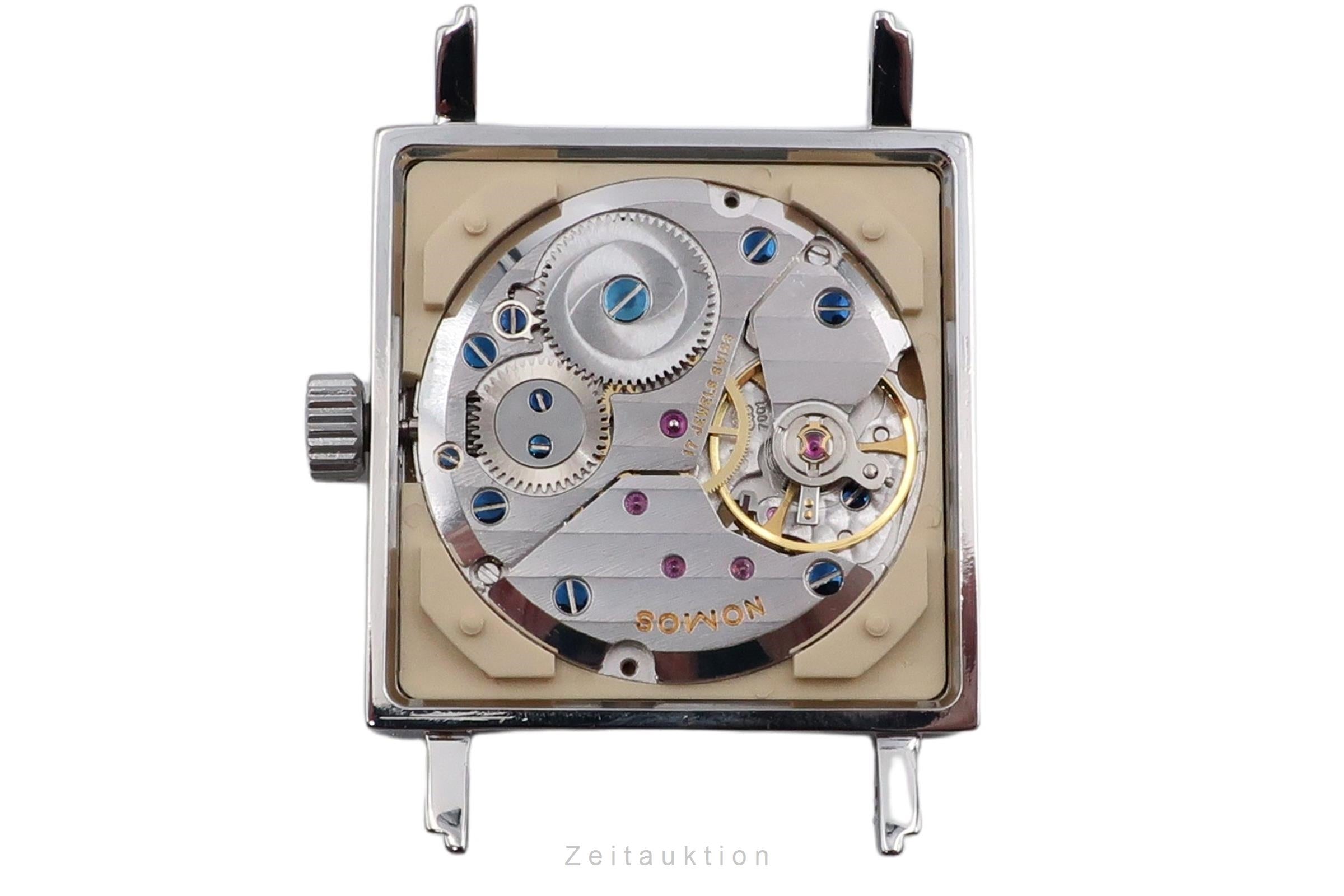 Nomos Tetra acier à remontage manuel montre pour hommes 401  [2600411]