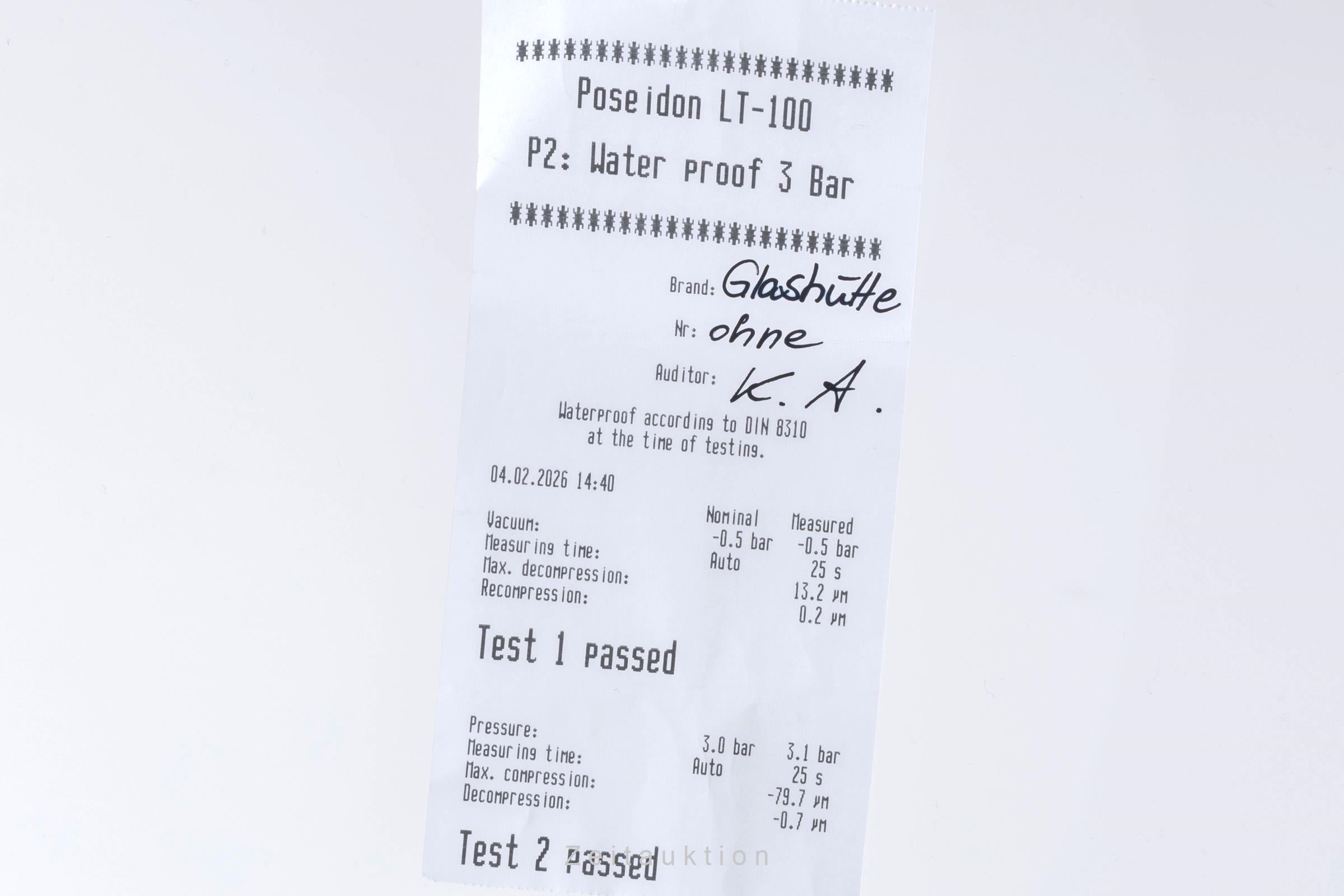 Glashütte chronographe acier automatique montre pour hommes  [2600412]