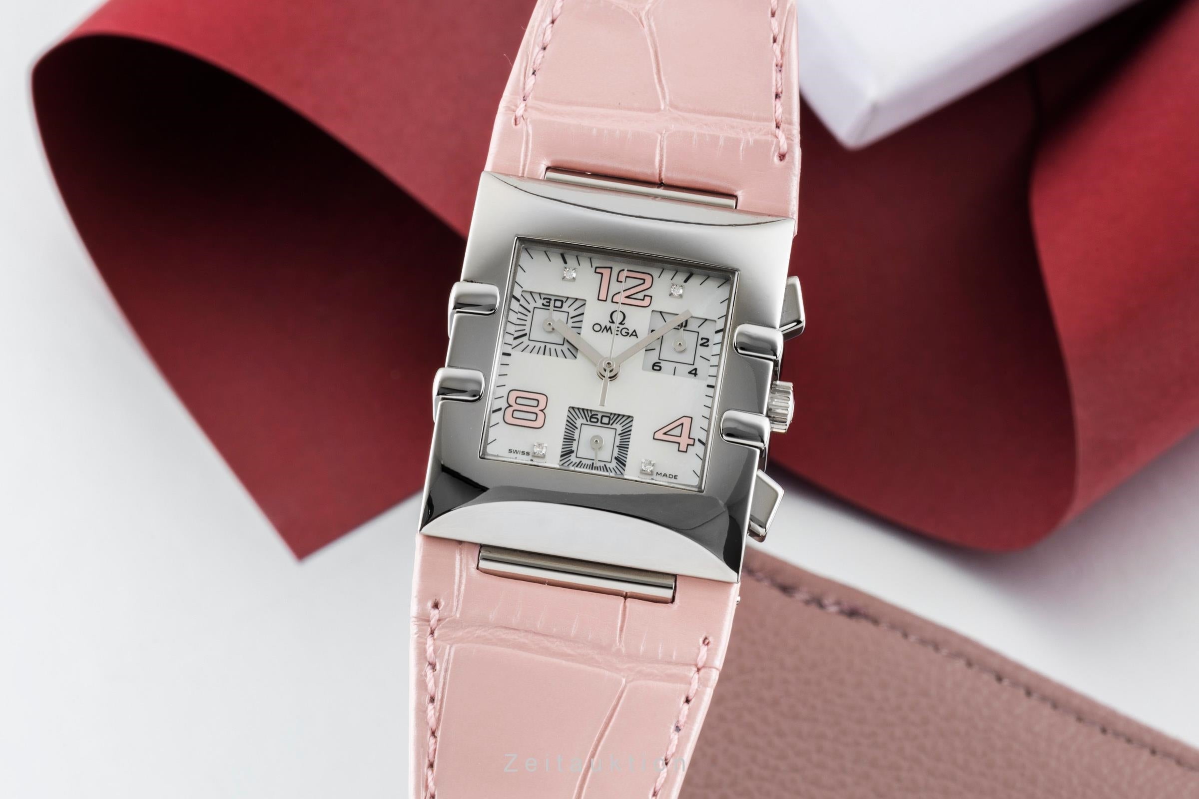 Omega Constellation chronograph steel quartz women's watch 1841.70.34  [2600415]