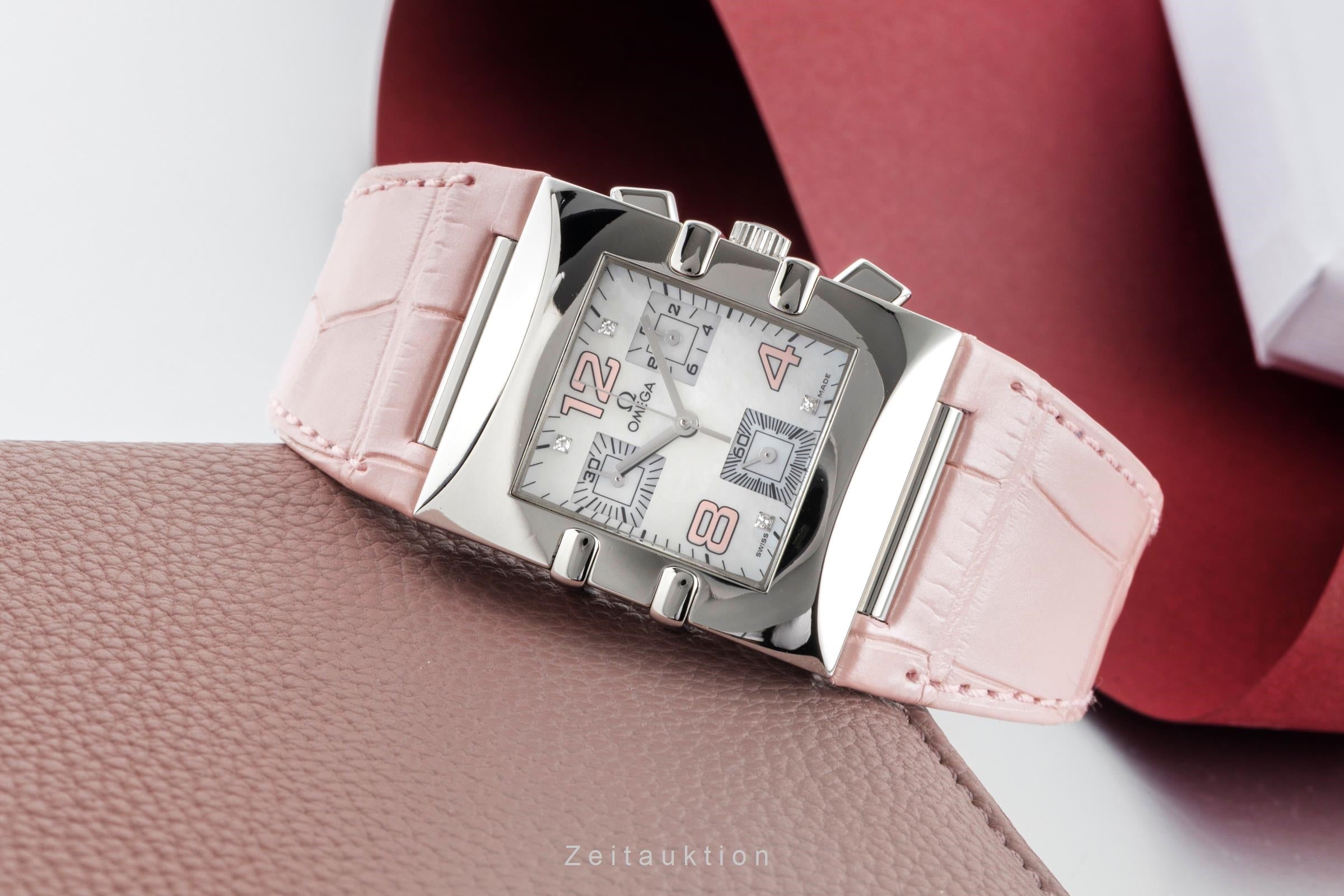 Omega Constellation chronograph steel quartz women's watch 1841.70.34  [2600415]