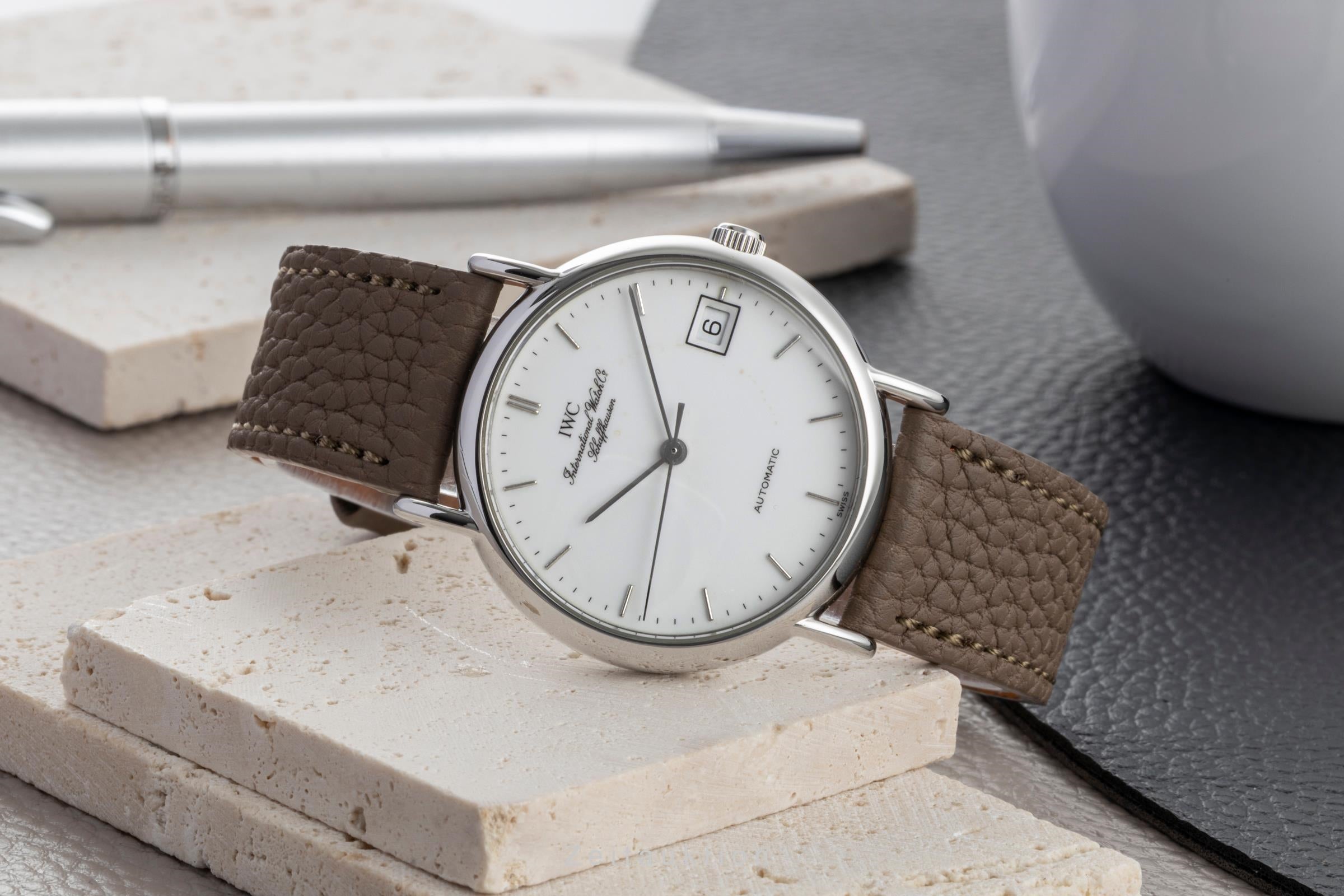 IWC Portofino Edelstahl Automatik Medium Size Ref. IW351311 B&P 1997 [2600417]