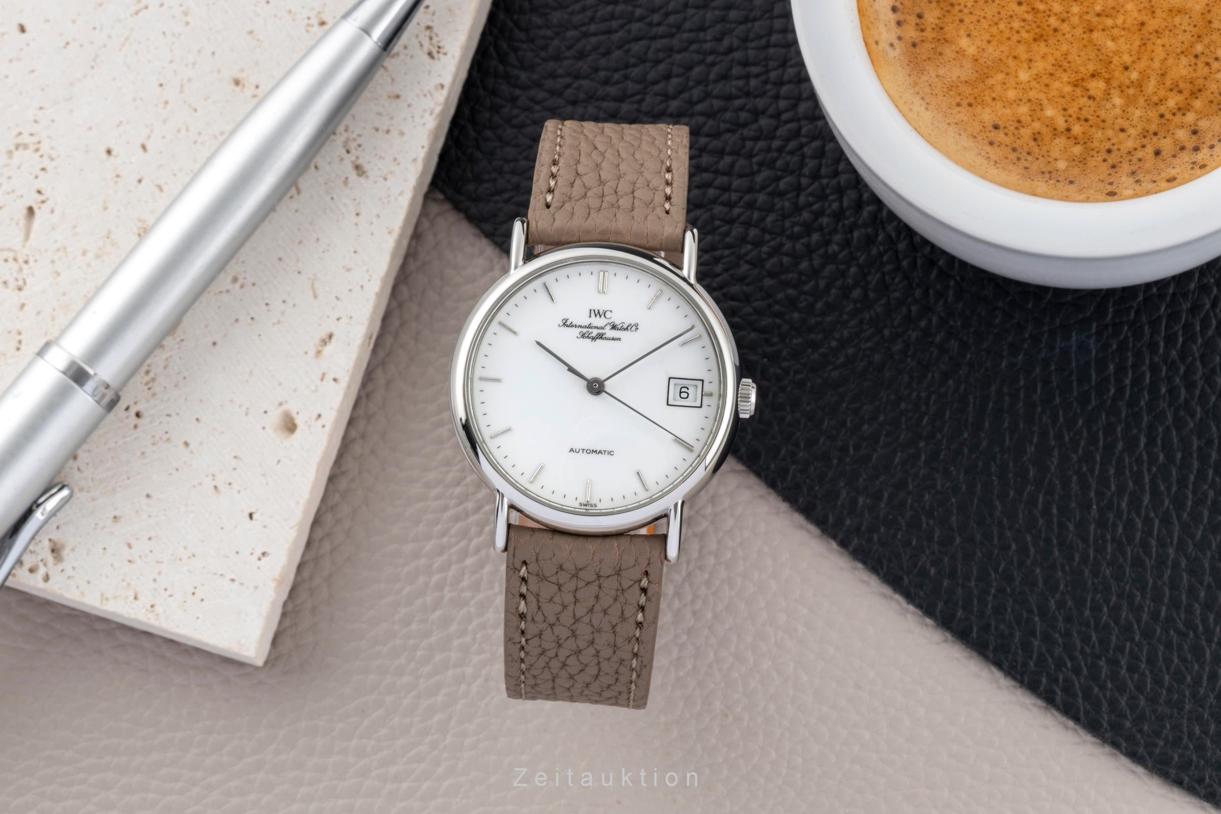 IWC Portofino Edelstahl Automatik Medium Size Ref. IW351311 B&P 1997 [2600417]