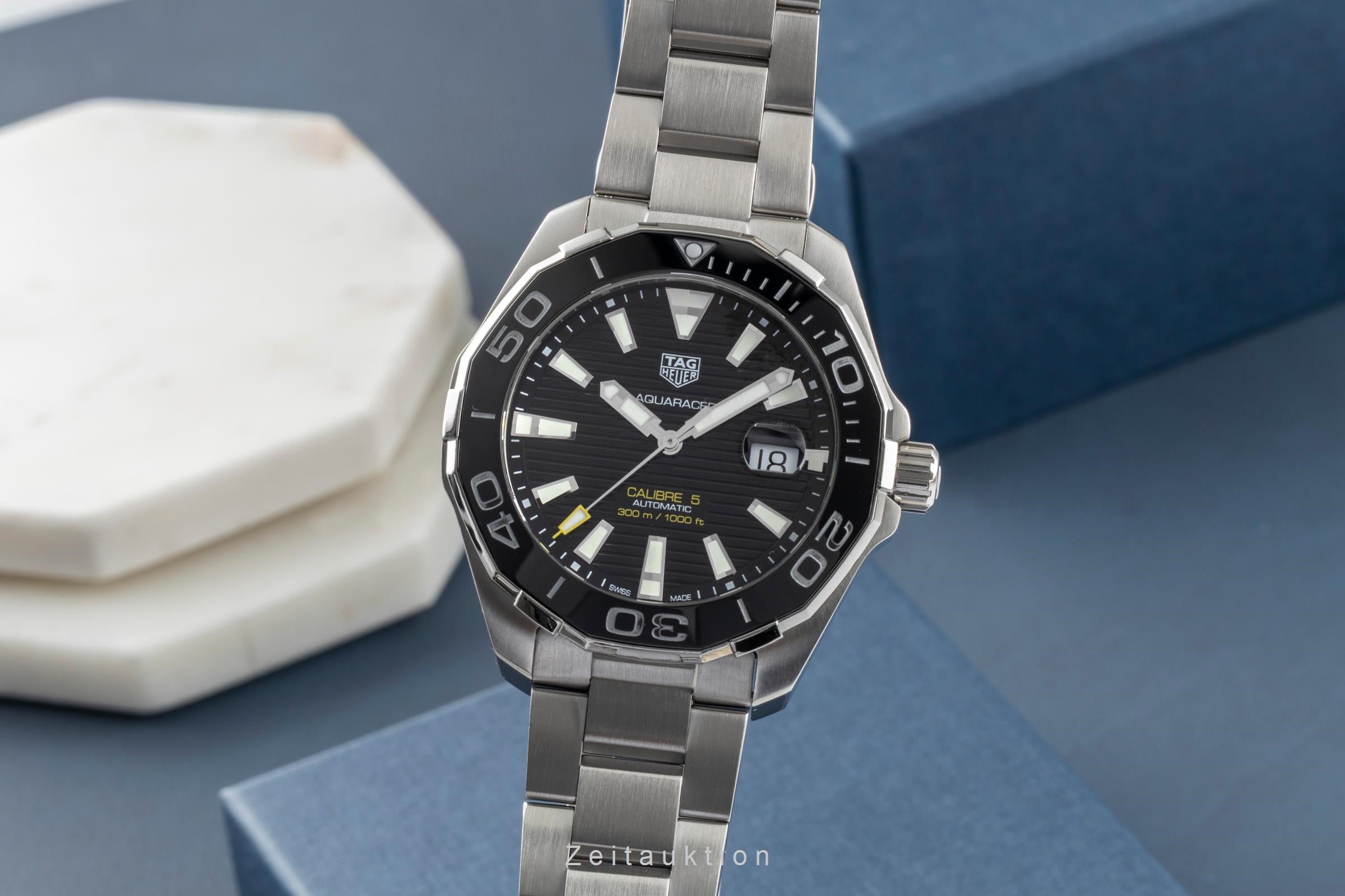 TAG Heuer Aquaracer Cal. 5 Stahl Herrenuhr Ref. WAY201A.BA0927 B&P 2020 [2600418]
