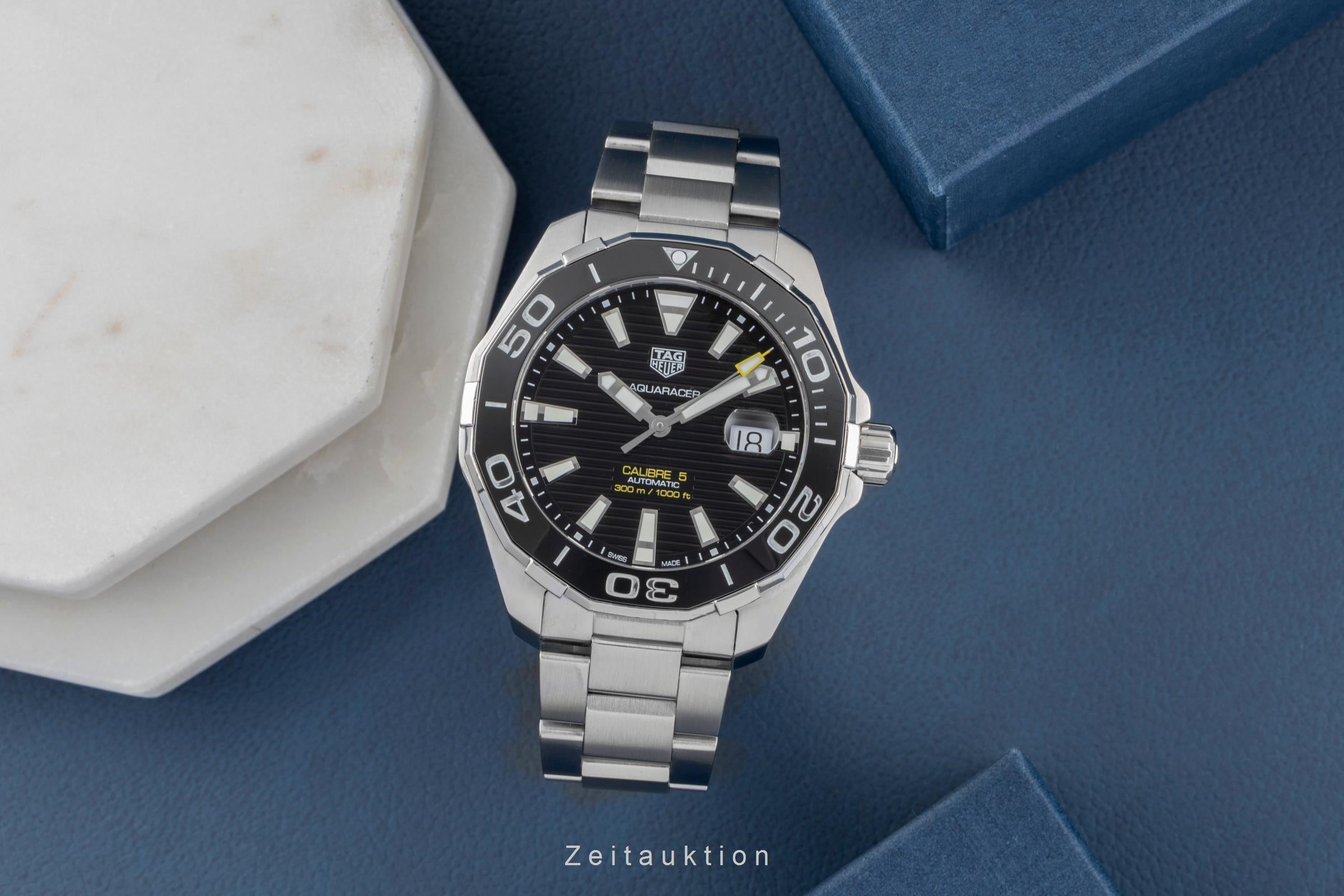 TAG Heuer Aquaracer Cal. 5 Stahl Herrenuhr Ref. WAY201A.BA0927 B&P 2020 [2600418]