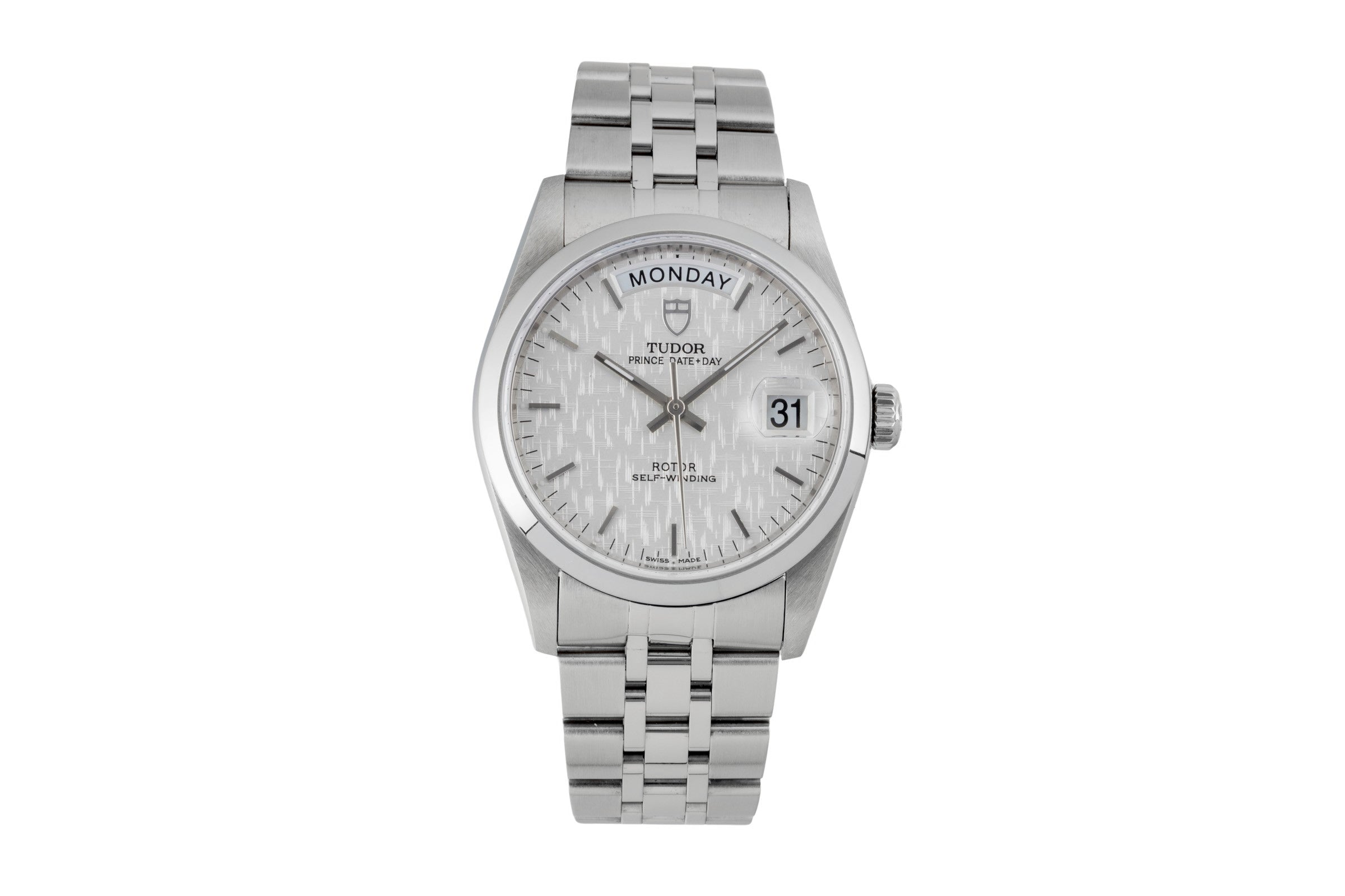 Tudor Prince Date Day Silver Dial Edelstahl Automatik Herrenuhr Ref. 76200 [2600422]