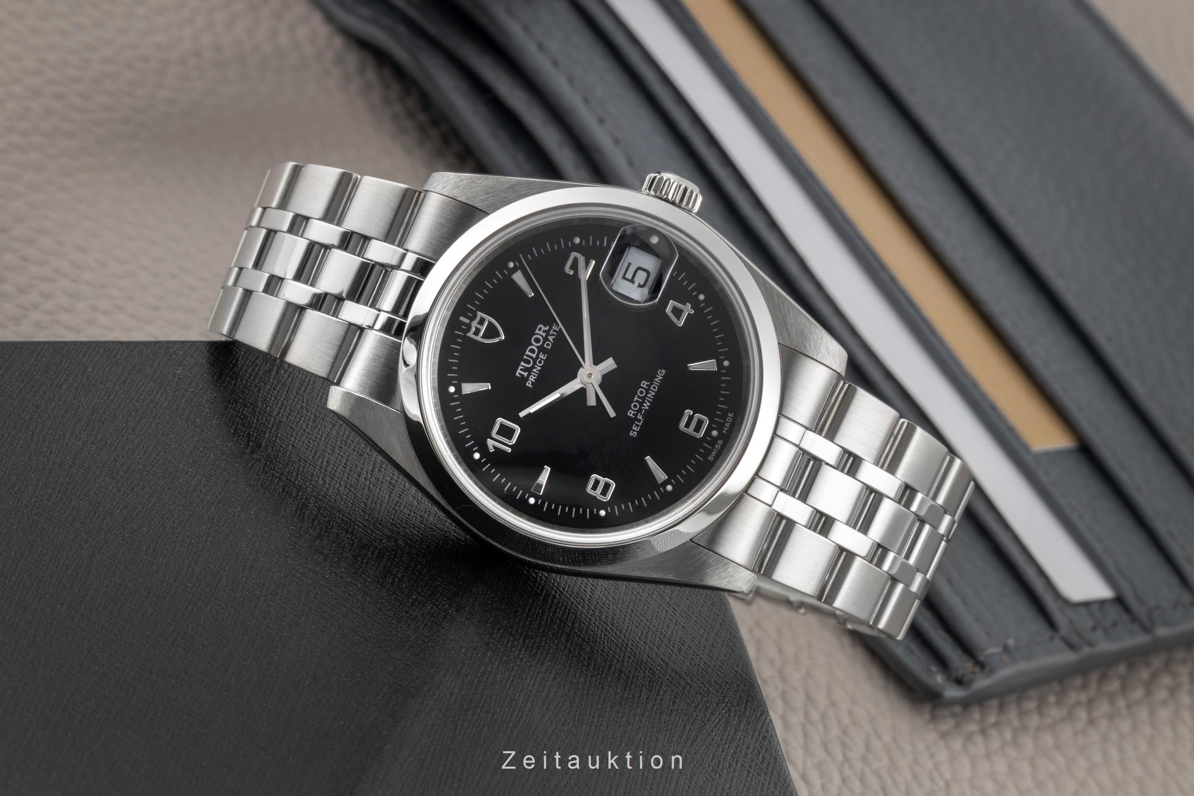 Tudor Prince Date steel automatic men's watch 74000N  [2600423]