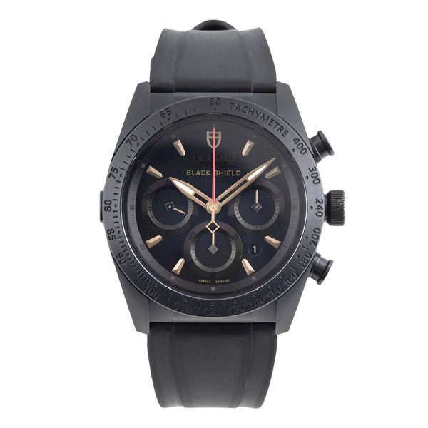 Tudor Black Shield cronografo ceramica / acciaio automatismo orologio da uomo 42000C  [2600427]