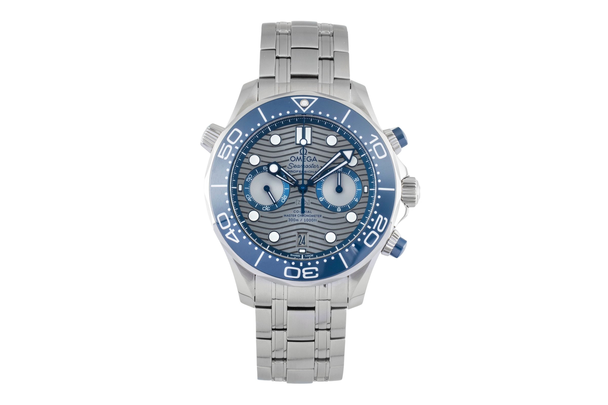 Omega Seamaster chronograph steel automatic men's watch 210.30.44.51.06.001 LP: 9300EUR  [2600433]