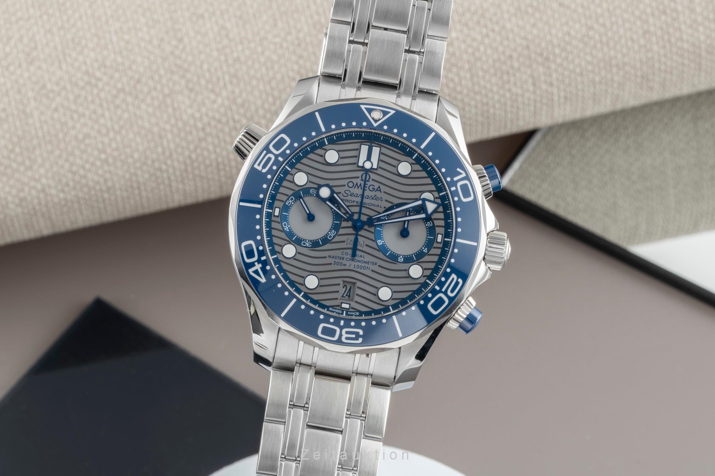 Omega Seamaster chronograph steel automatic men's watch 210.30.44.51.06.001 LP: 9300EUR  [2600433]