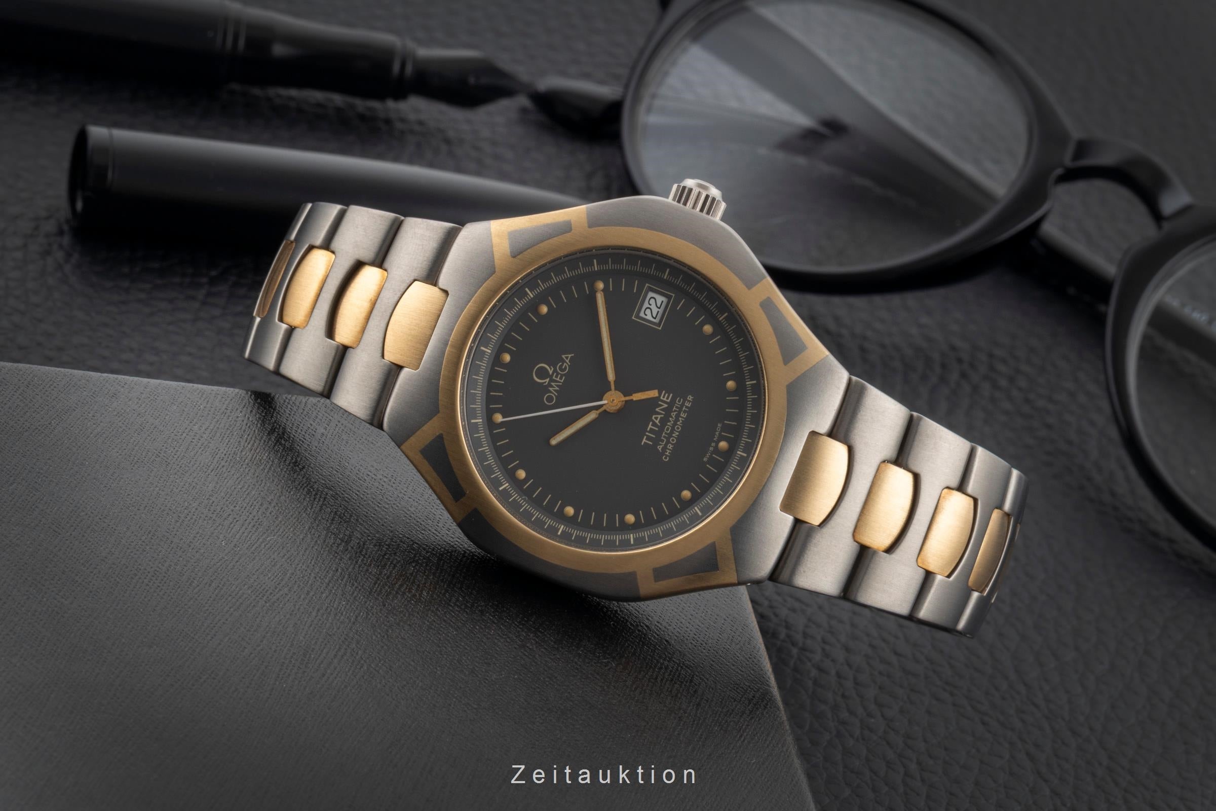 Omega Seamaster titanium / gold automatic men's watch 368.0885 Vintage  [2600436]