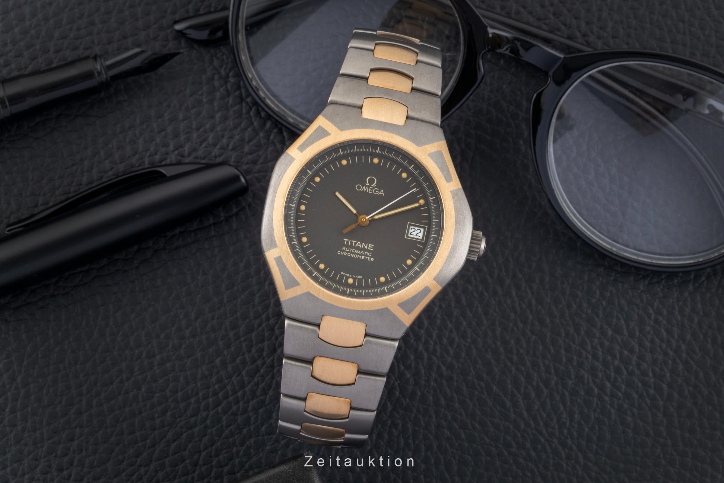 Omega Seamaster titanium / gold automatic men's watch 368.0885 Vintage  [2600436]