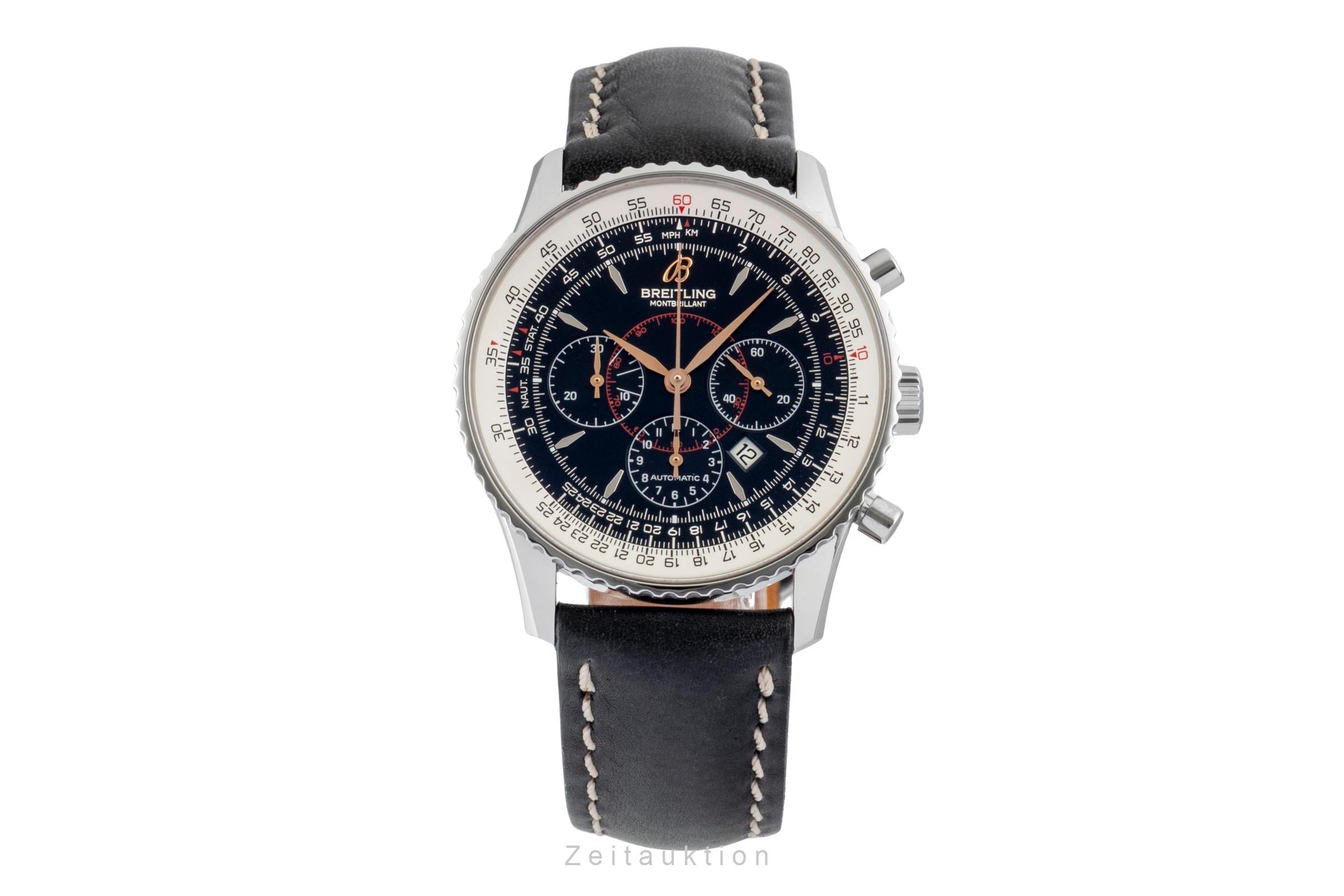 Breitling Montbrillant chronograph steel automatic Kal. B41 Ref