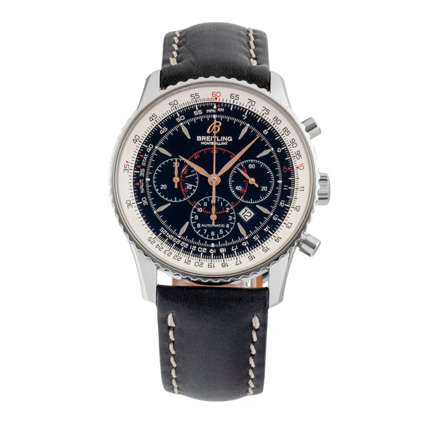 Breitling Montbrillant chronograph steel automatic men's watch A41370  [2600440]