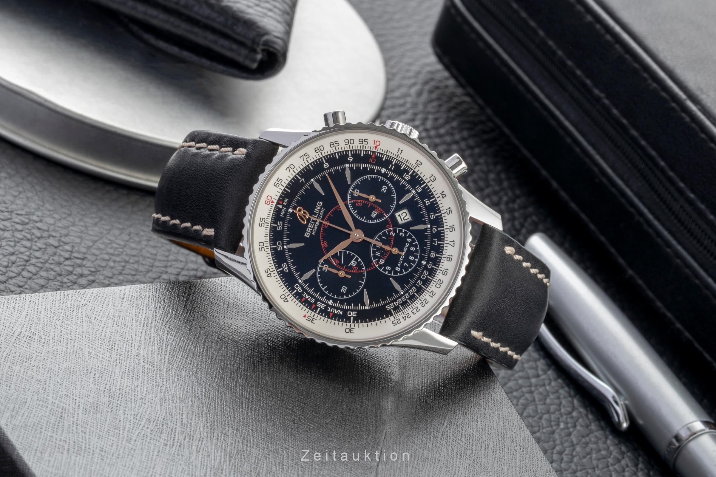 Breitling Montbrillant chronograph steel automatic men's watch A41370  [2600440]