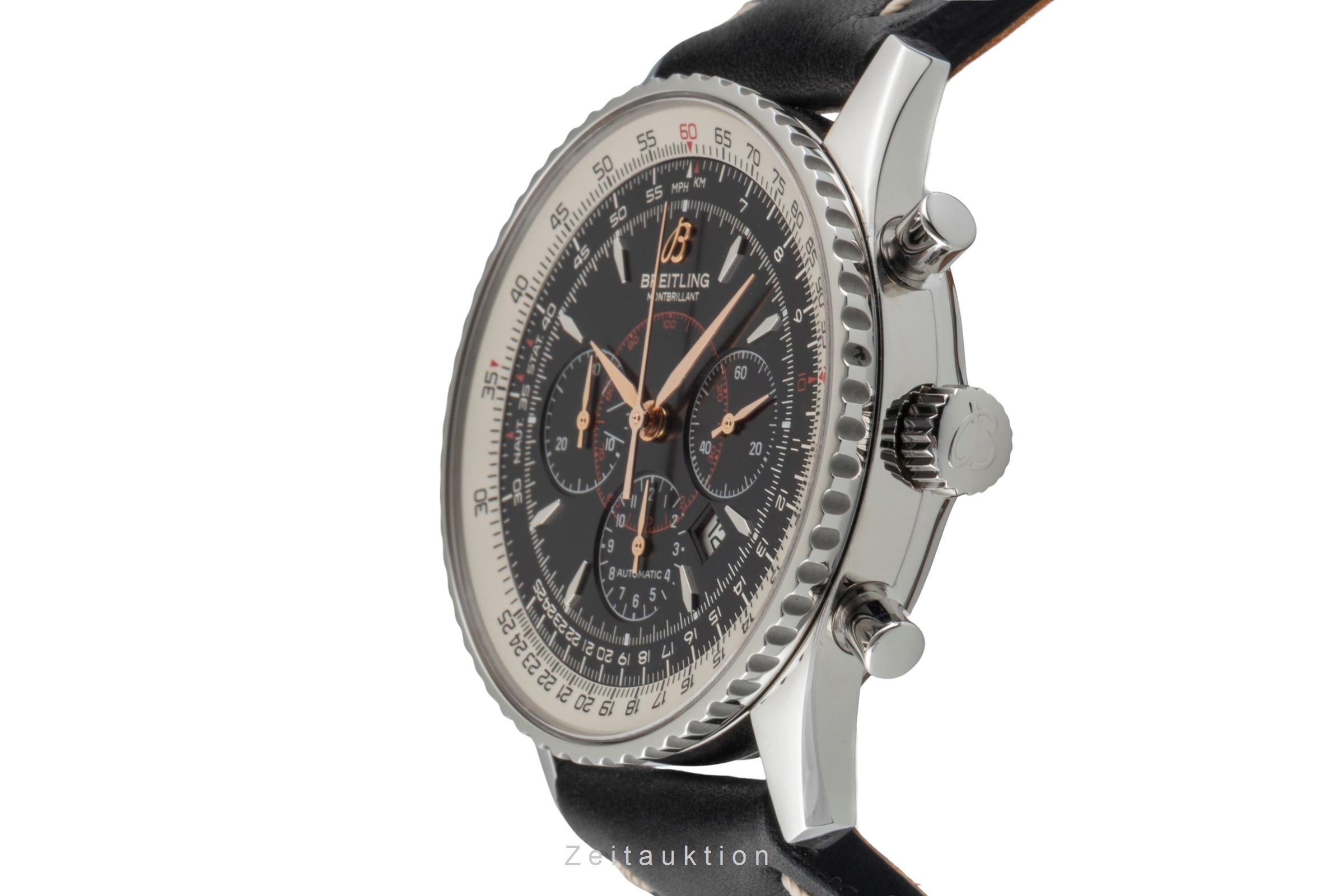 Breitling Montbrillant chronograph steel automatic men's watch A41370  [2600440]