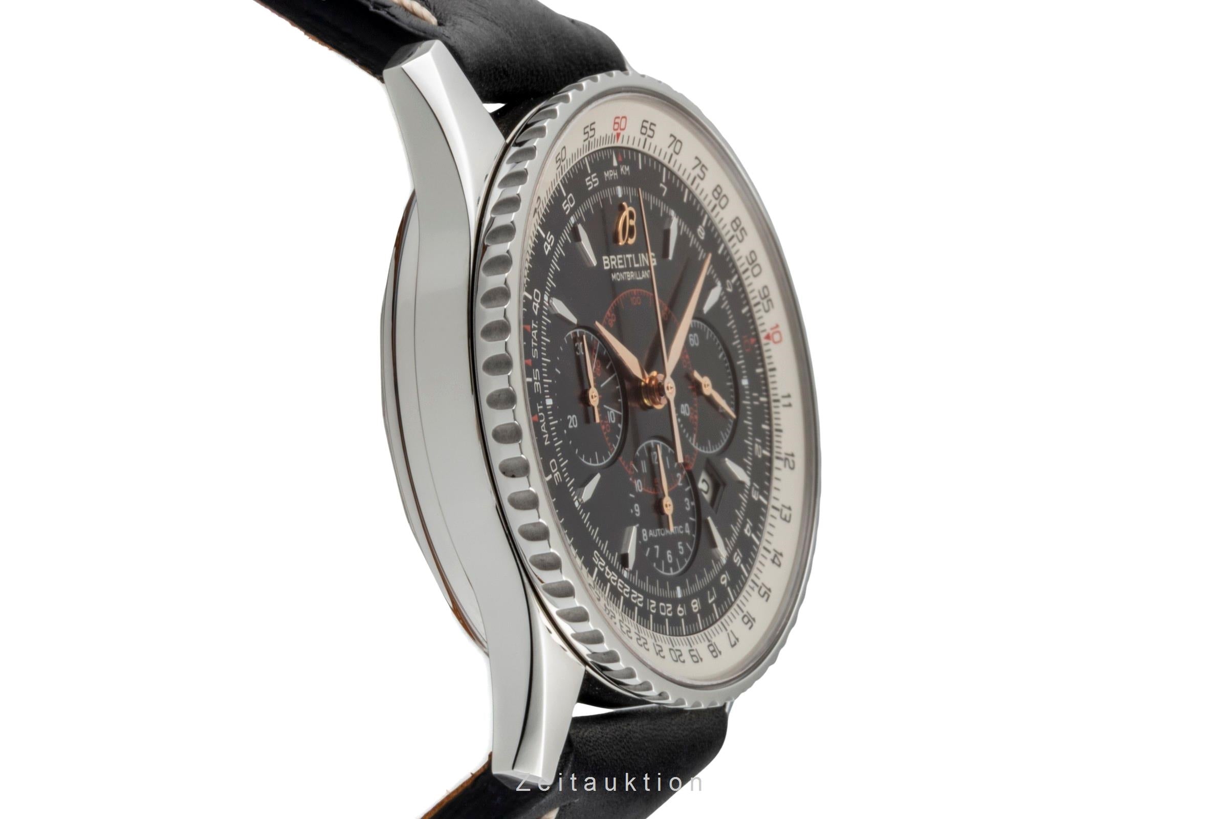 Breitling Montbrillant chronograph steel automatic men's watch A41370  [2600440]