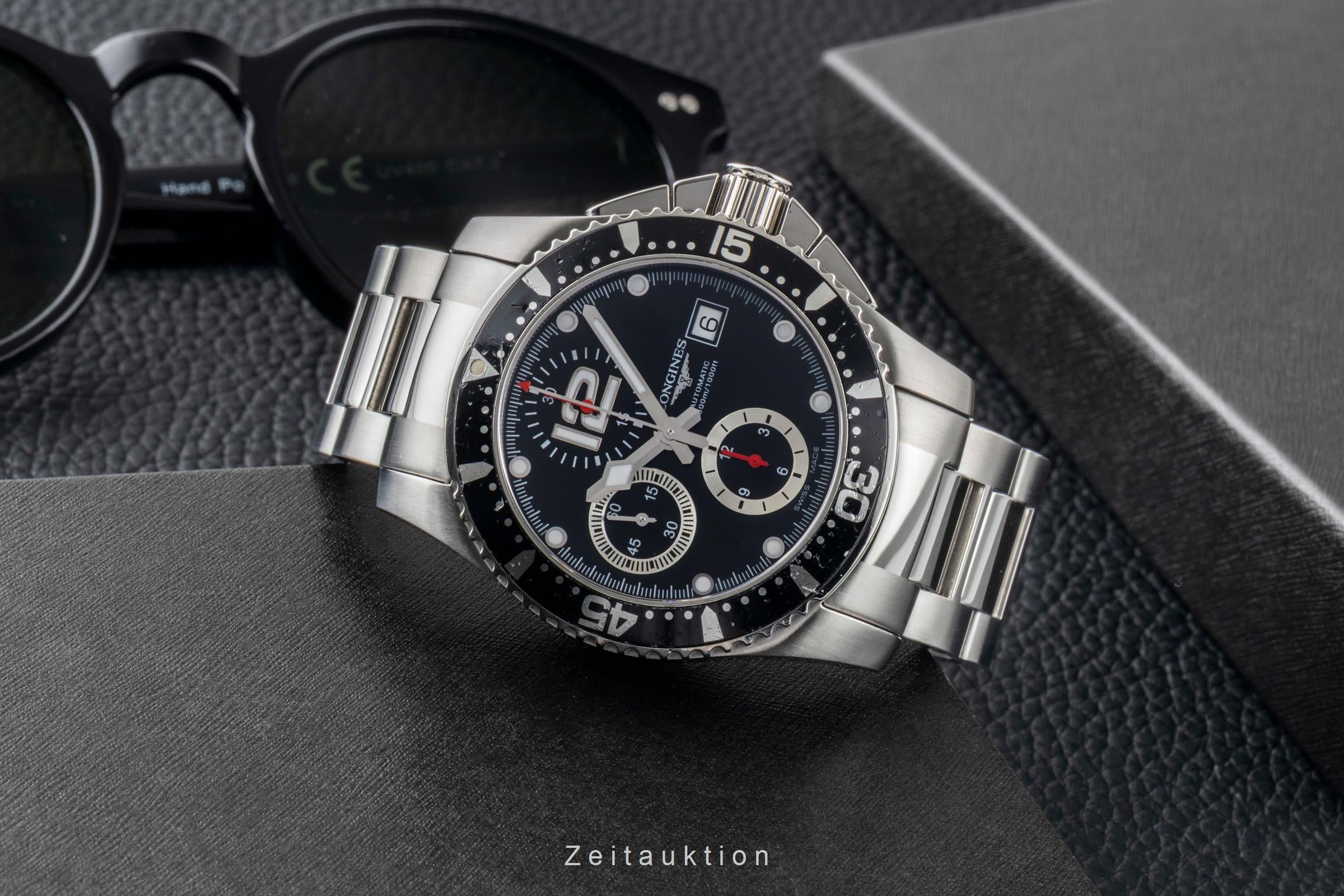 Longines Hydro Conquest Chronograph Automatik Stahl Ref. L3.644.4 Box [2600442]
