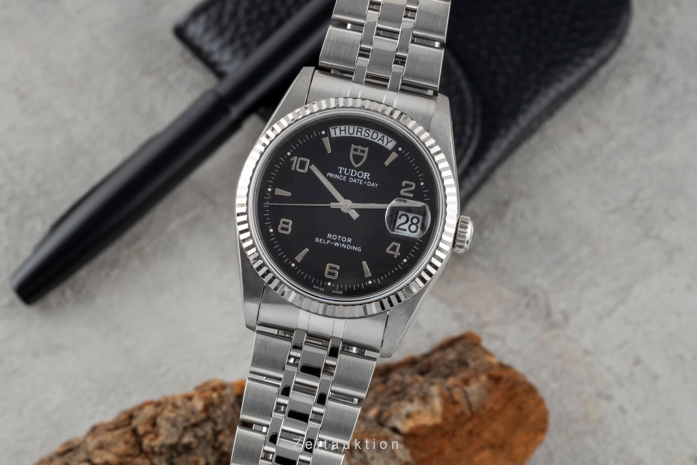 Tudor Date-Day acier / or blanc automatique montre pour hommes 76214  [2600448]