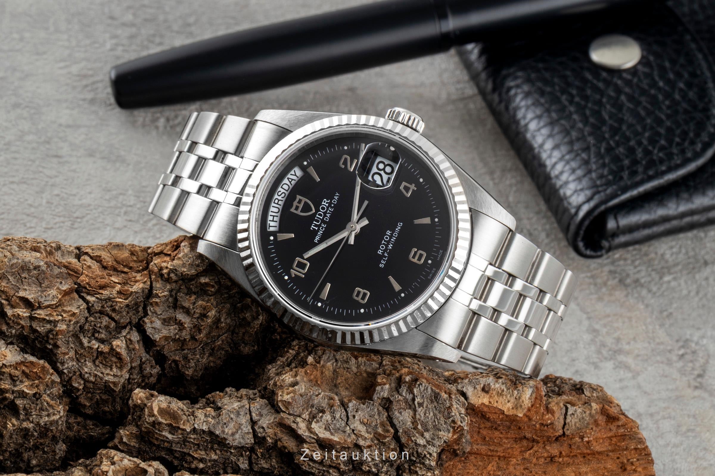 Tudor Date-Day acier / or blanc automatique montre pour hommes 76214  [2600448]