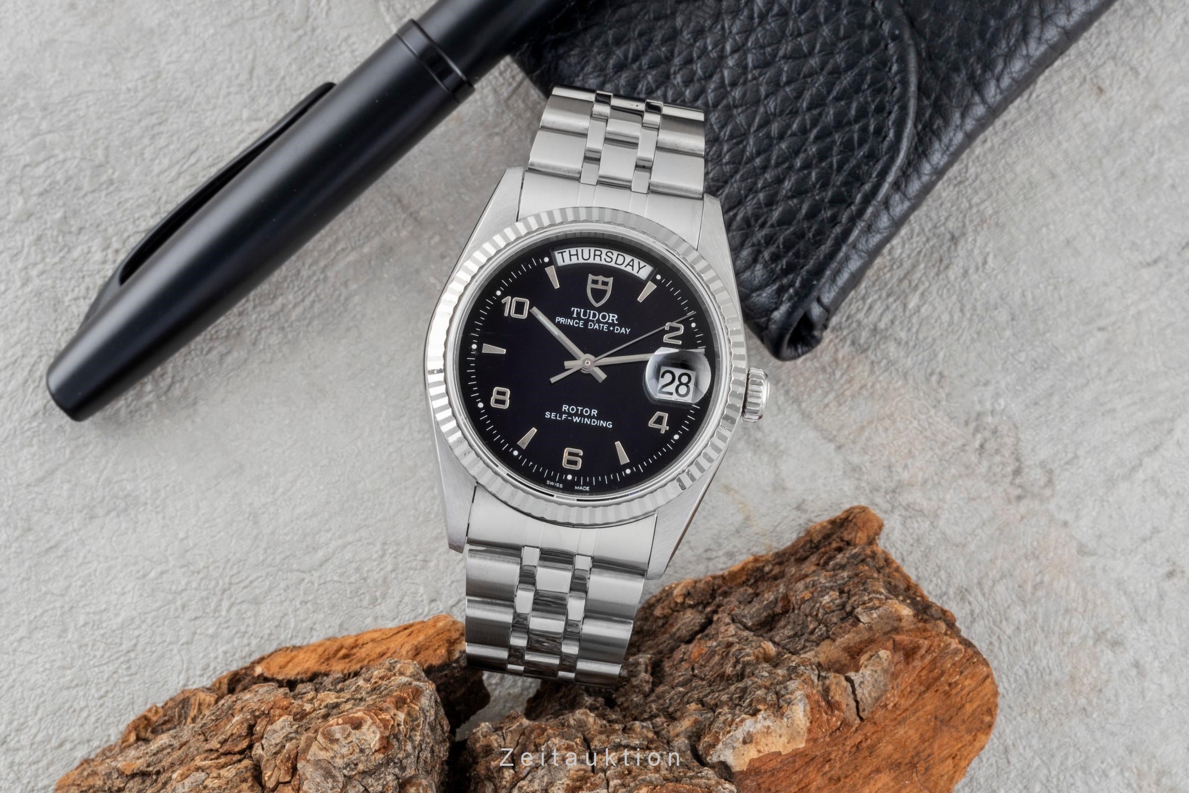 Tudor Date-Day acier / or blanc automatique montre pour hommes 76214  [2600448]