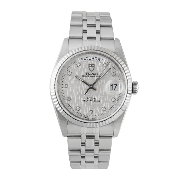 Tudor Date-Day steel / white gold automatic men's watch 76214  [2600449]