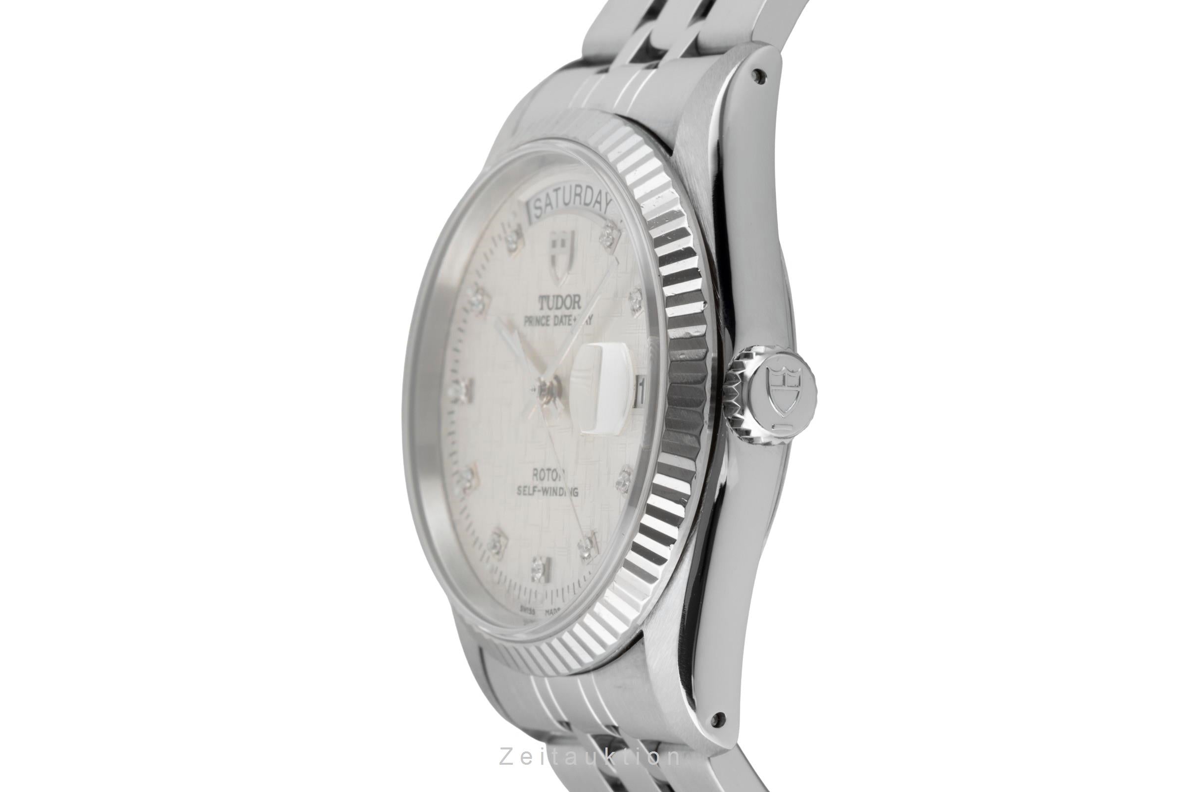 Tudor Date-Day steel / white gold automatic men's watch 76214  [2600449]
